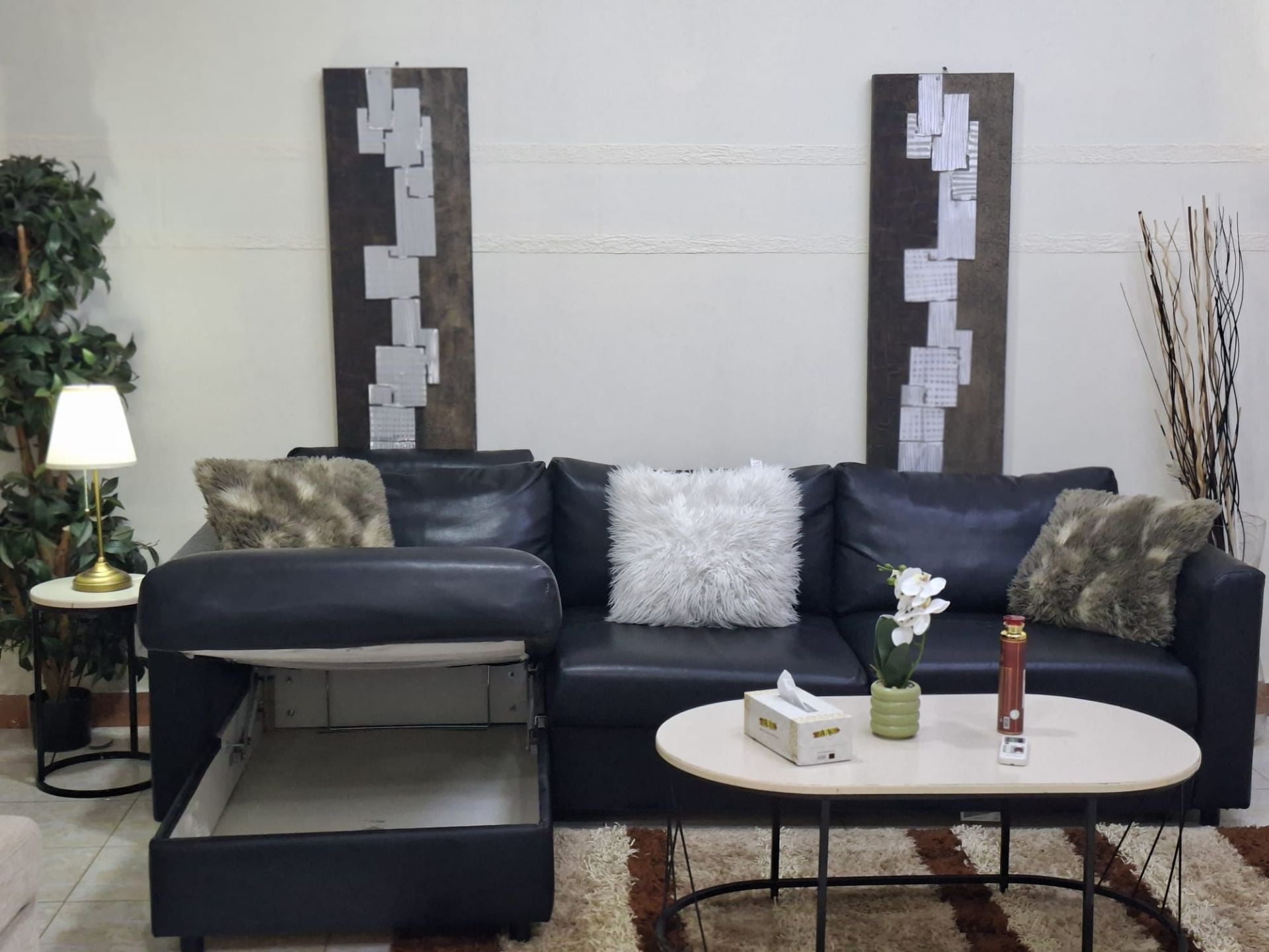 IKEA VIMLE,
 leather, L ship
Sofa come bed 
storeg good 
conditions Very comfort - Image 3