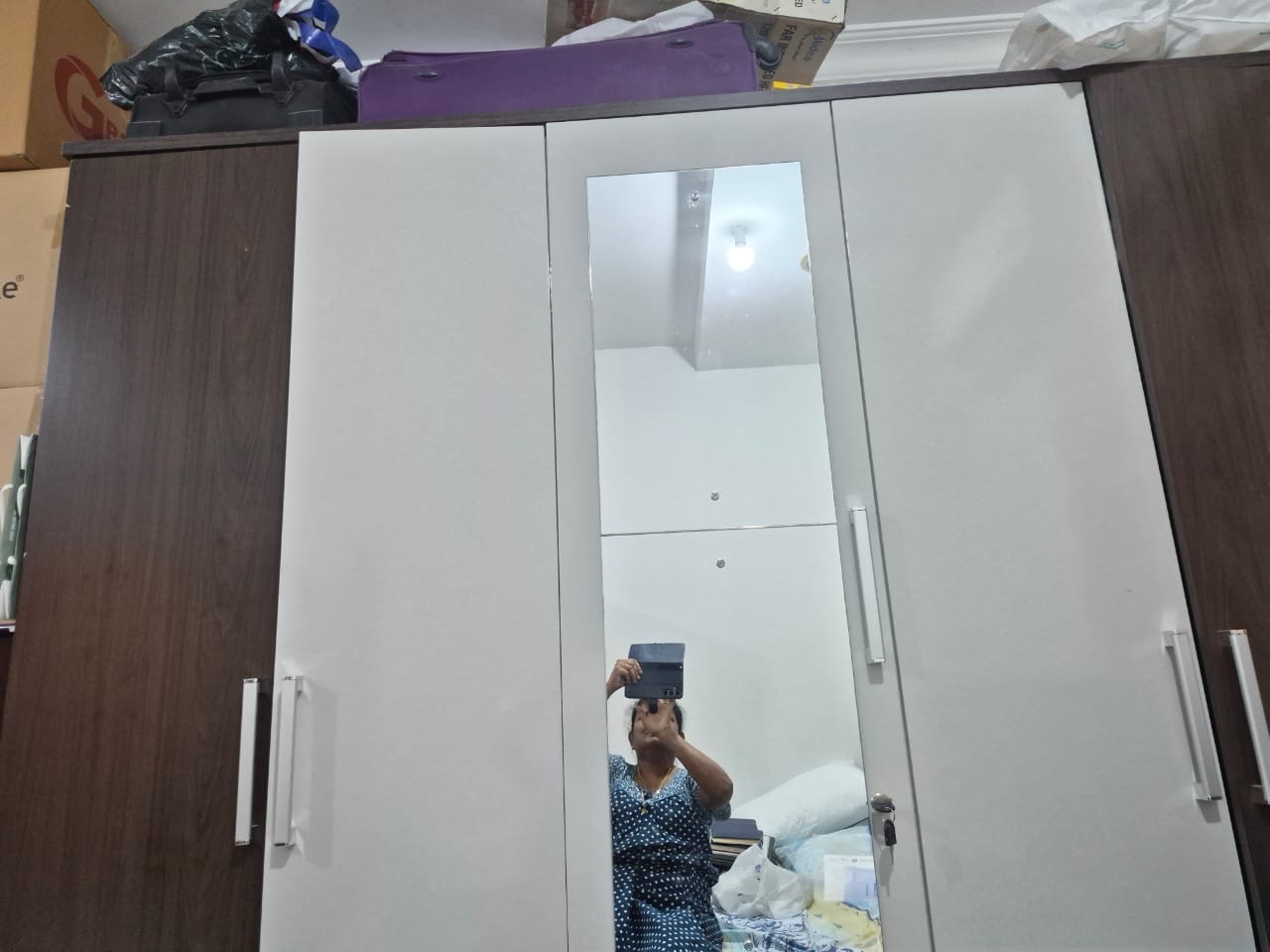 Wardrobe 5doors ,like new . Urgent sale  - Image 2
