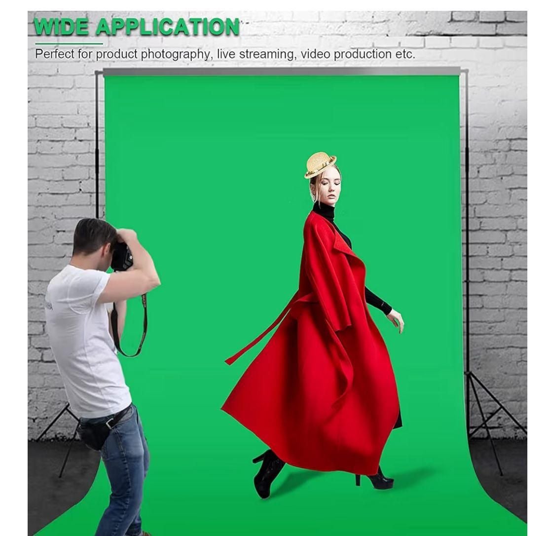 Aimosen 10 X 8 FT Green Screen Backdrop for Photography,from Amazon. No stand - Image 6