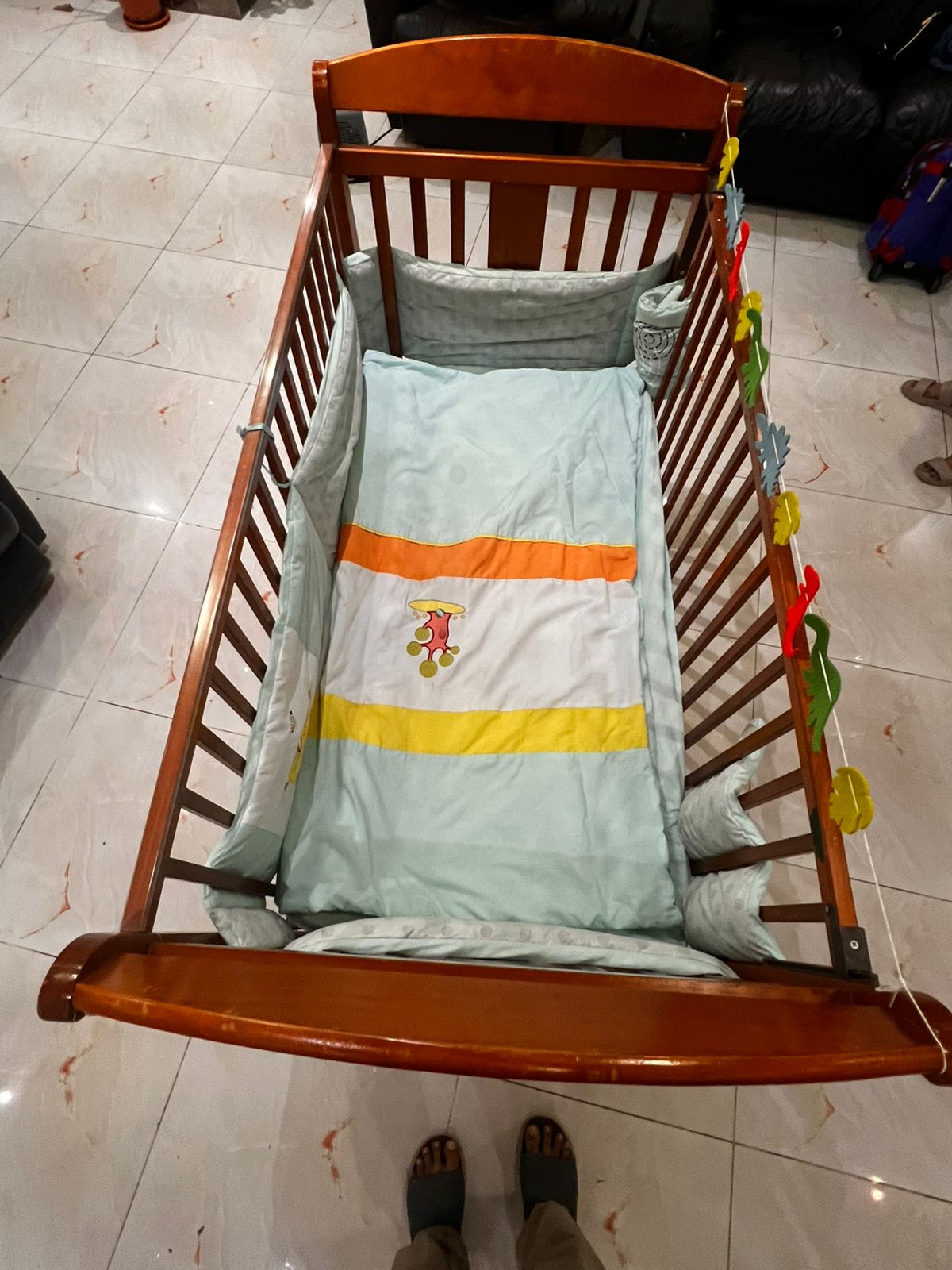 Babyshop's Juniors brand baby cot and mattress for sale - Image 5