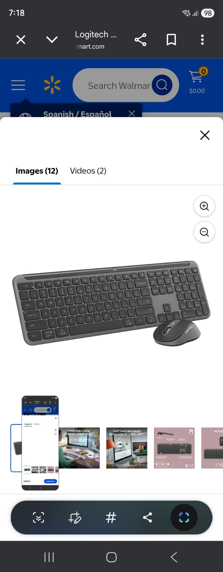 Logitec Bluetooth mouse keyboard combo - Image 3