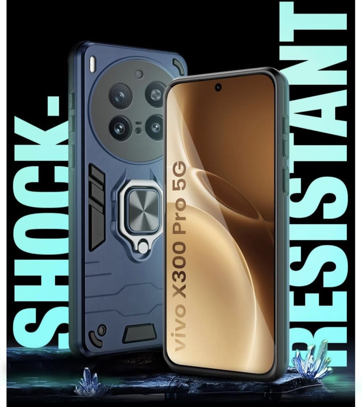 Vivo X 300 Pro protection cover Cases car holder magnet New - Image 2
