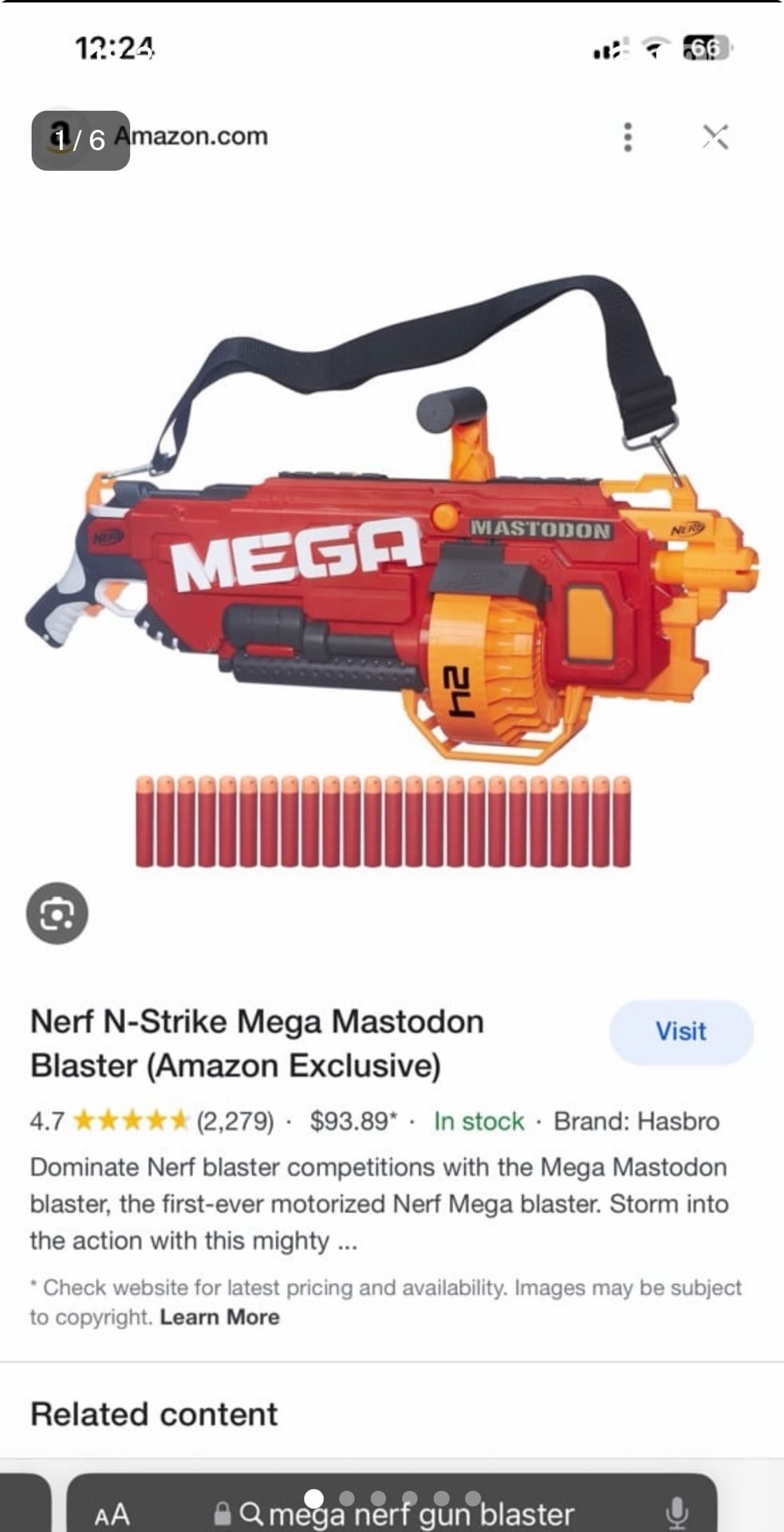 Nerf N-Strike Mega Mastodon Blaster  - Image 5