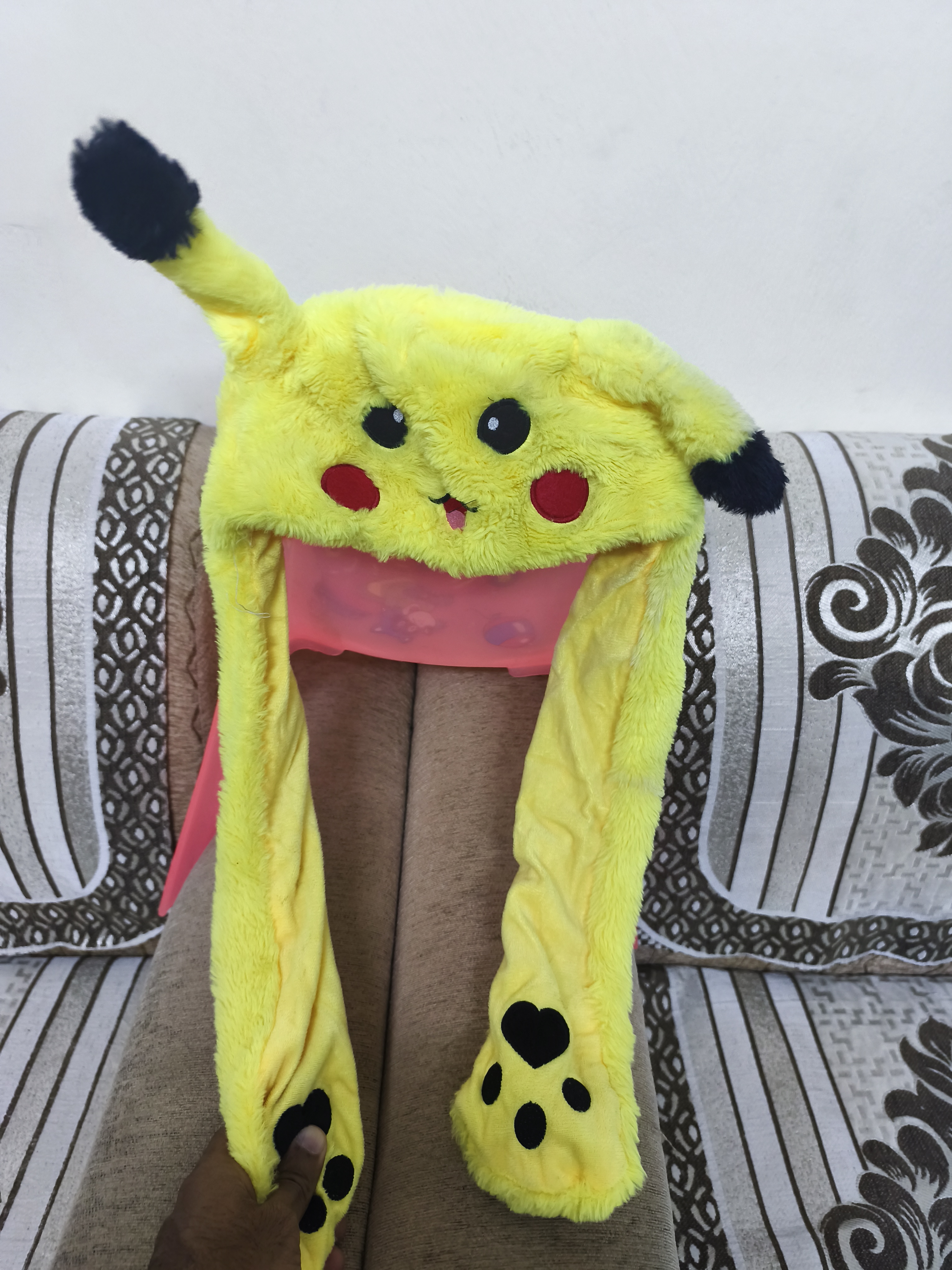 Pikachu Plush Winter Cap - Image 1