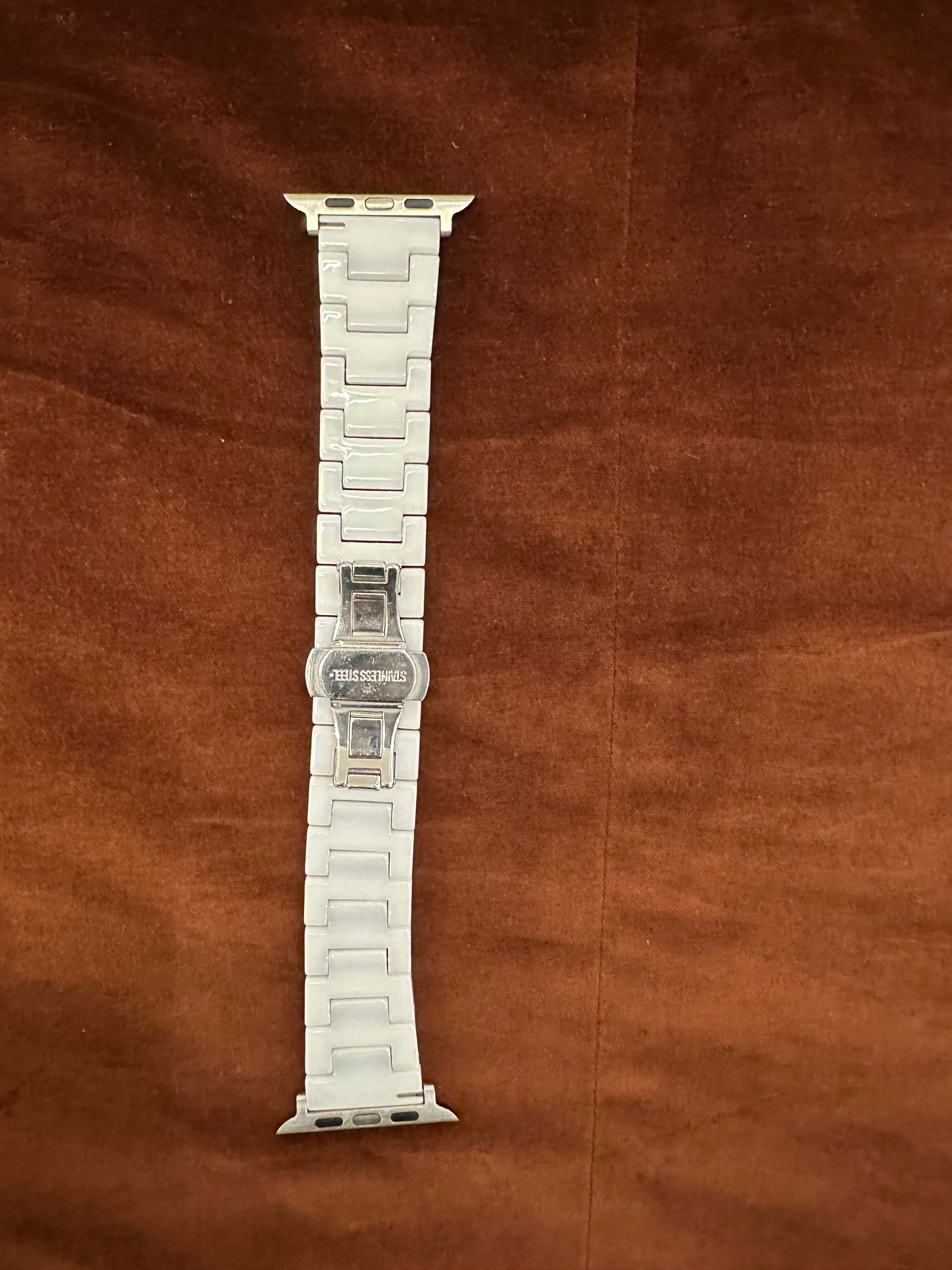 Apple watch metal band - white for Apple watch 42-46 + Ultra - Image 2