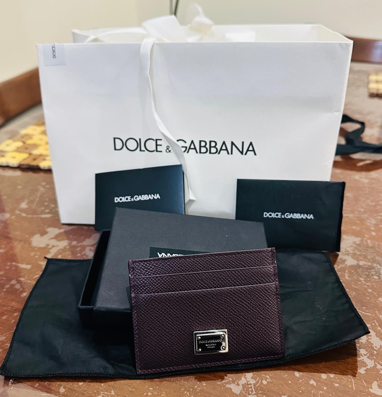 Dolce and Gabbana Calfskin card holder with branded plate | BI0330A10018M073 - Image 5