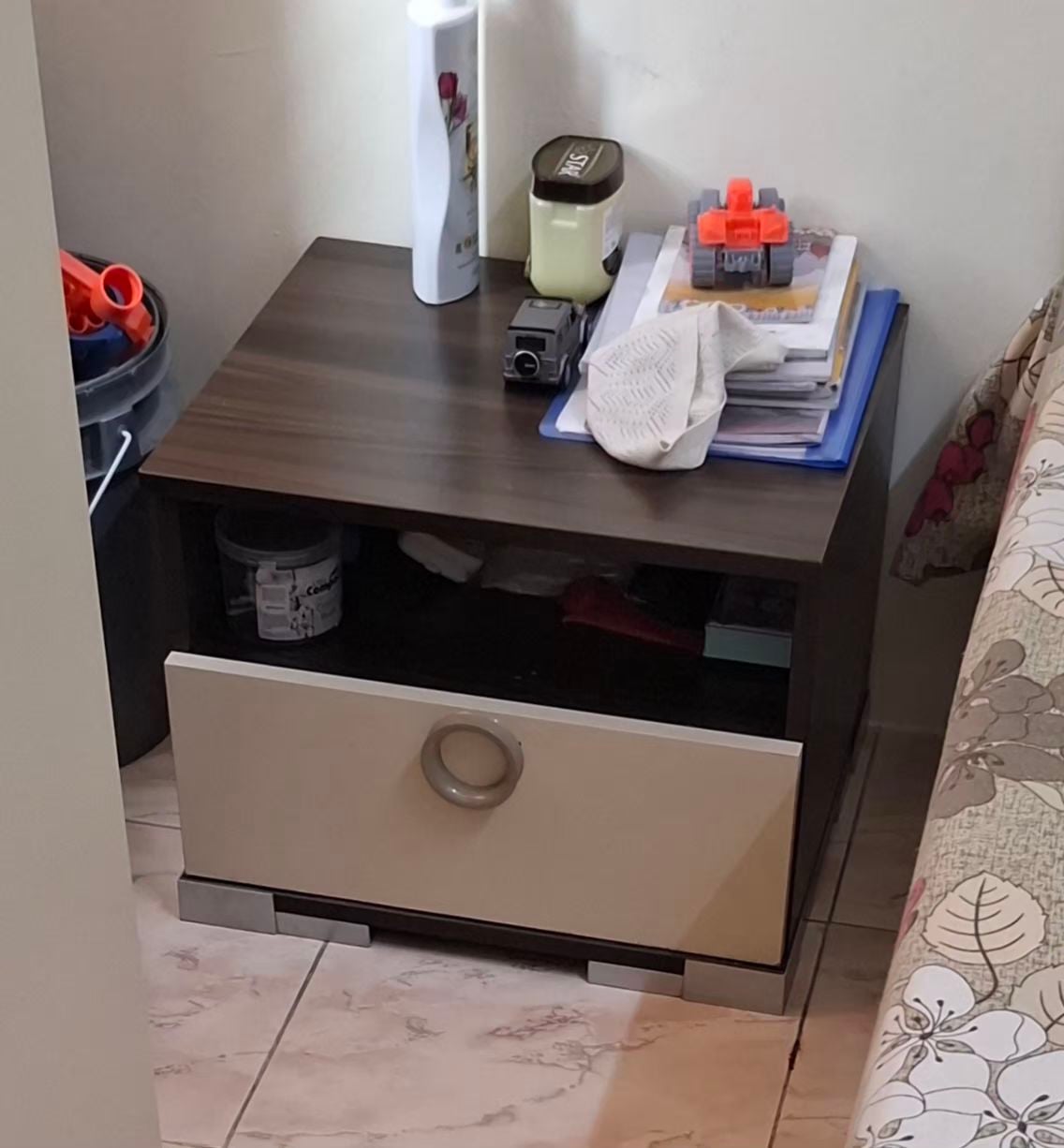 Bed + mattress + side tables + Almeera 02 door + Dressing table  - Image 3