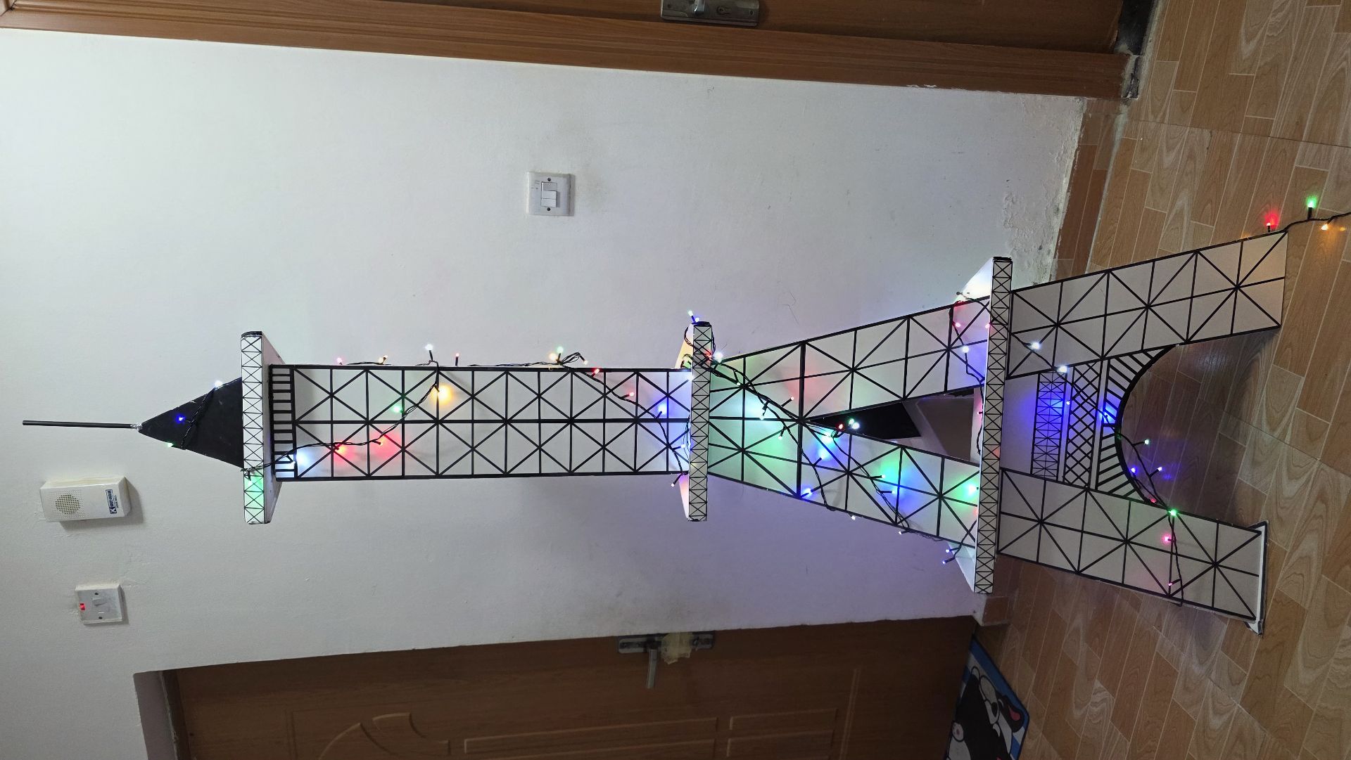 3D Backdrop Eiffel tower decor 6ft. Used for show piece orChristmas decorations  - Image 3
