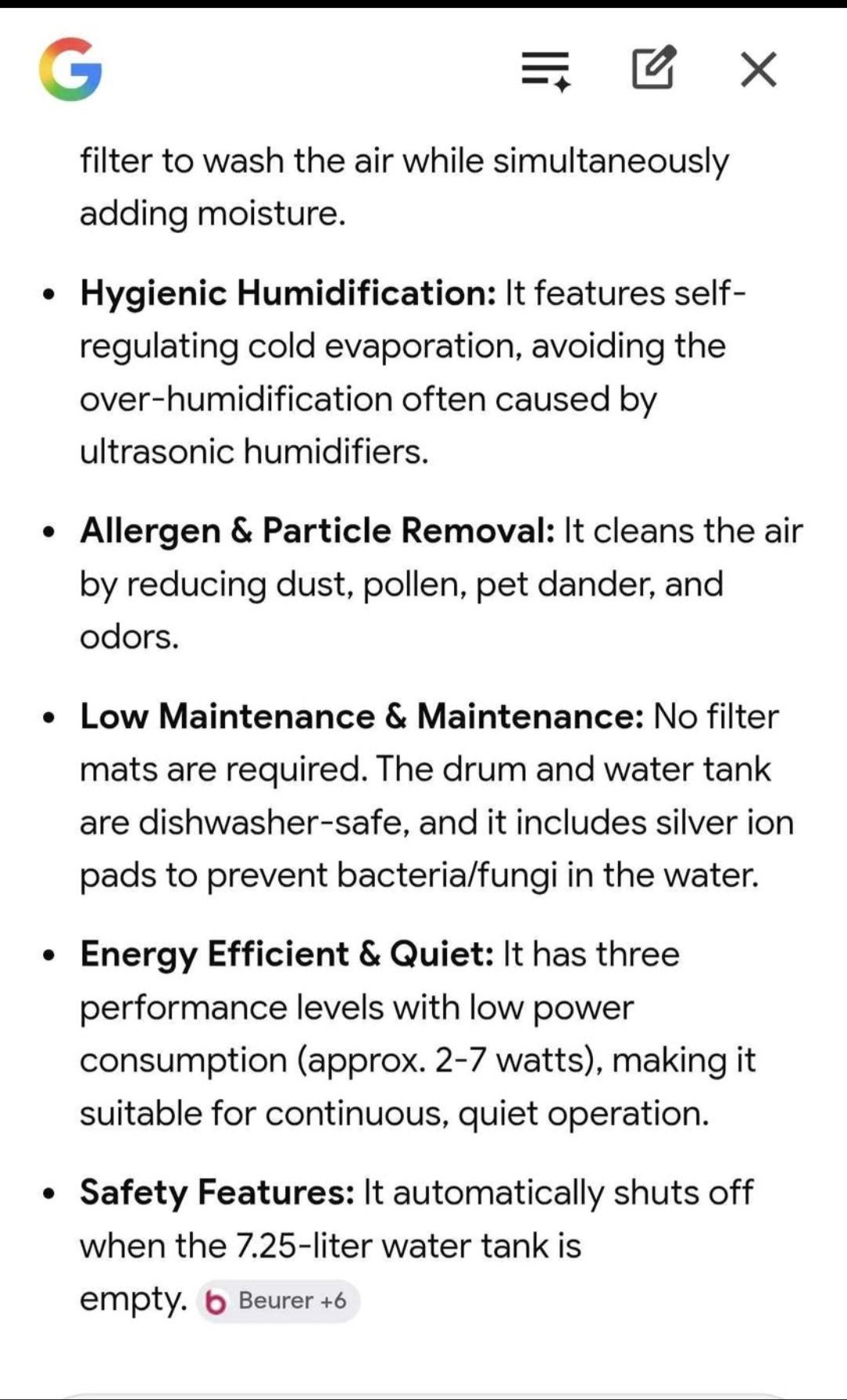 Lg air purifier. Burer air washer - Image 8