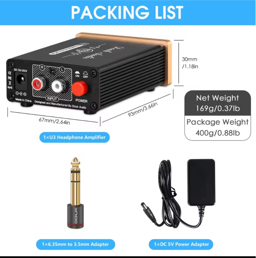 Douk Audio U3 Headphone Amplifier upto 600 ohm - Image 6