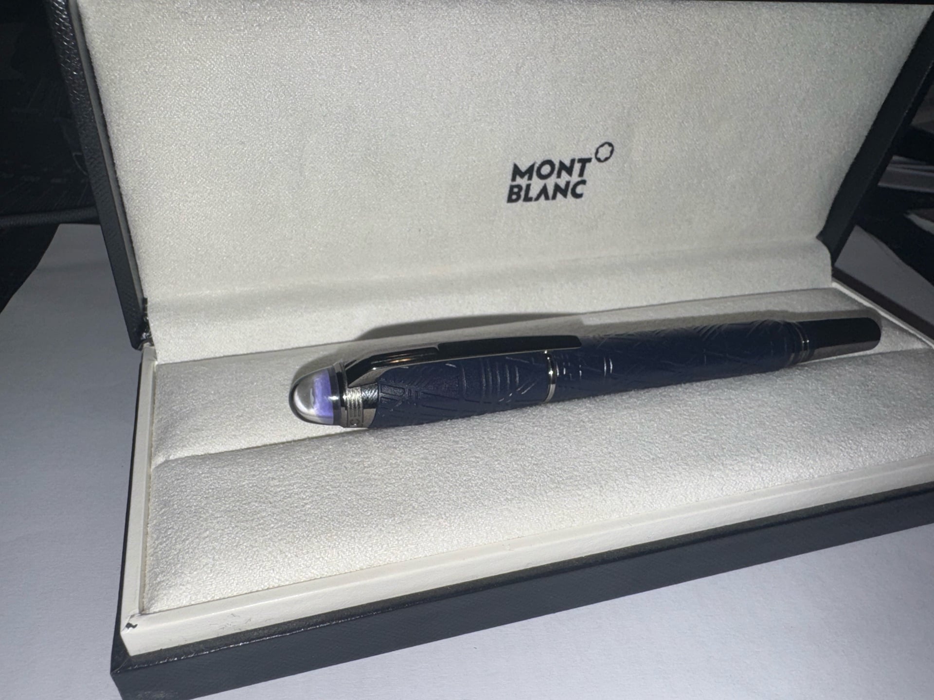 MontBlanc StarWalker SpaceBlue Precious Resin Fountain Pen <M> - Image 8