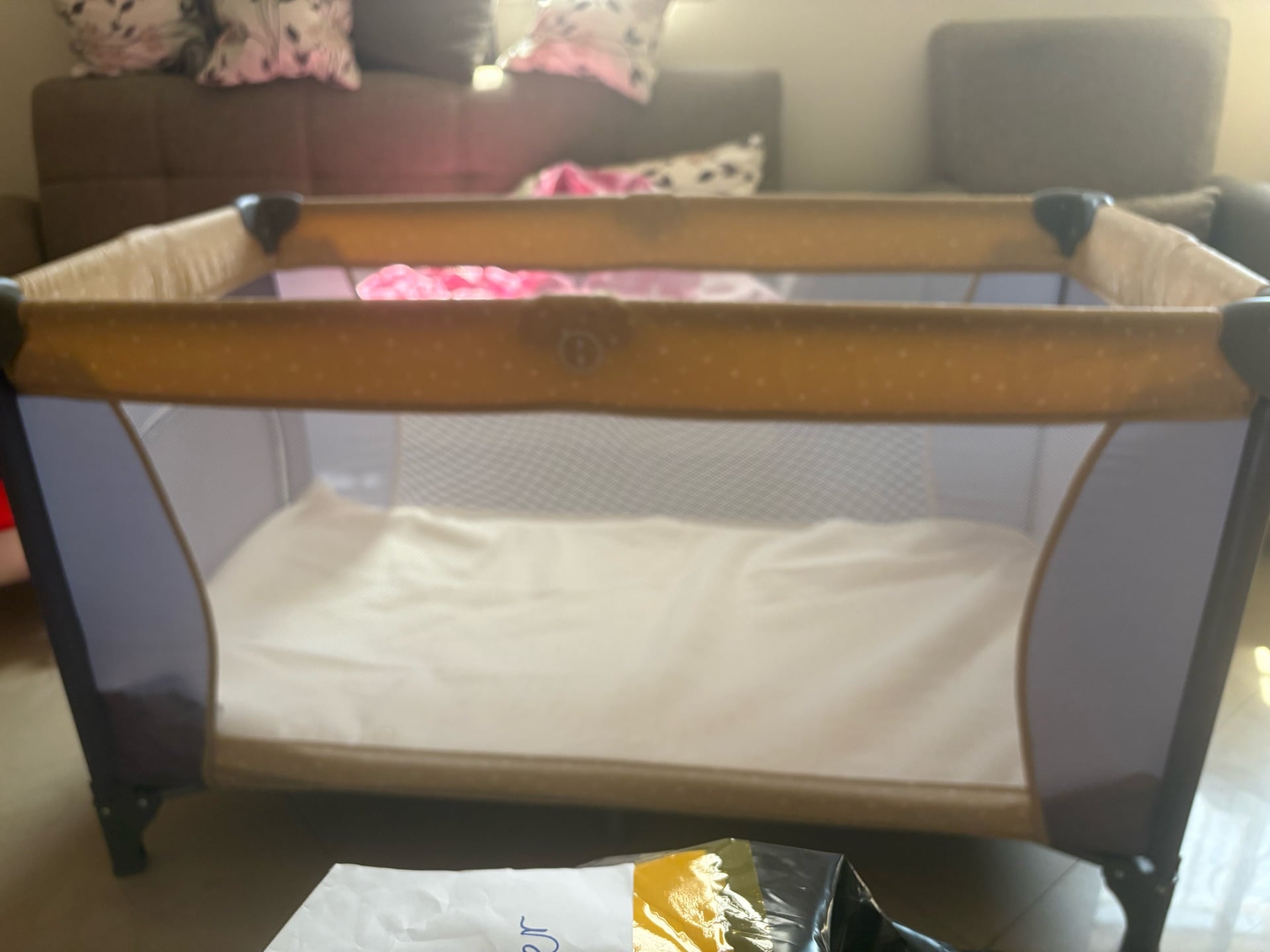 Juniors Travel Cot with ikea mattresses  - Image 3