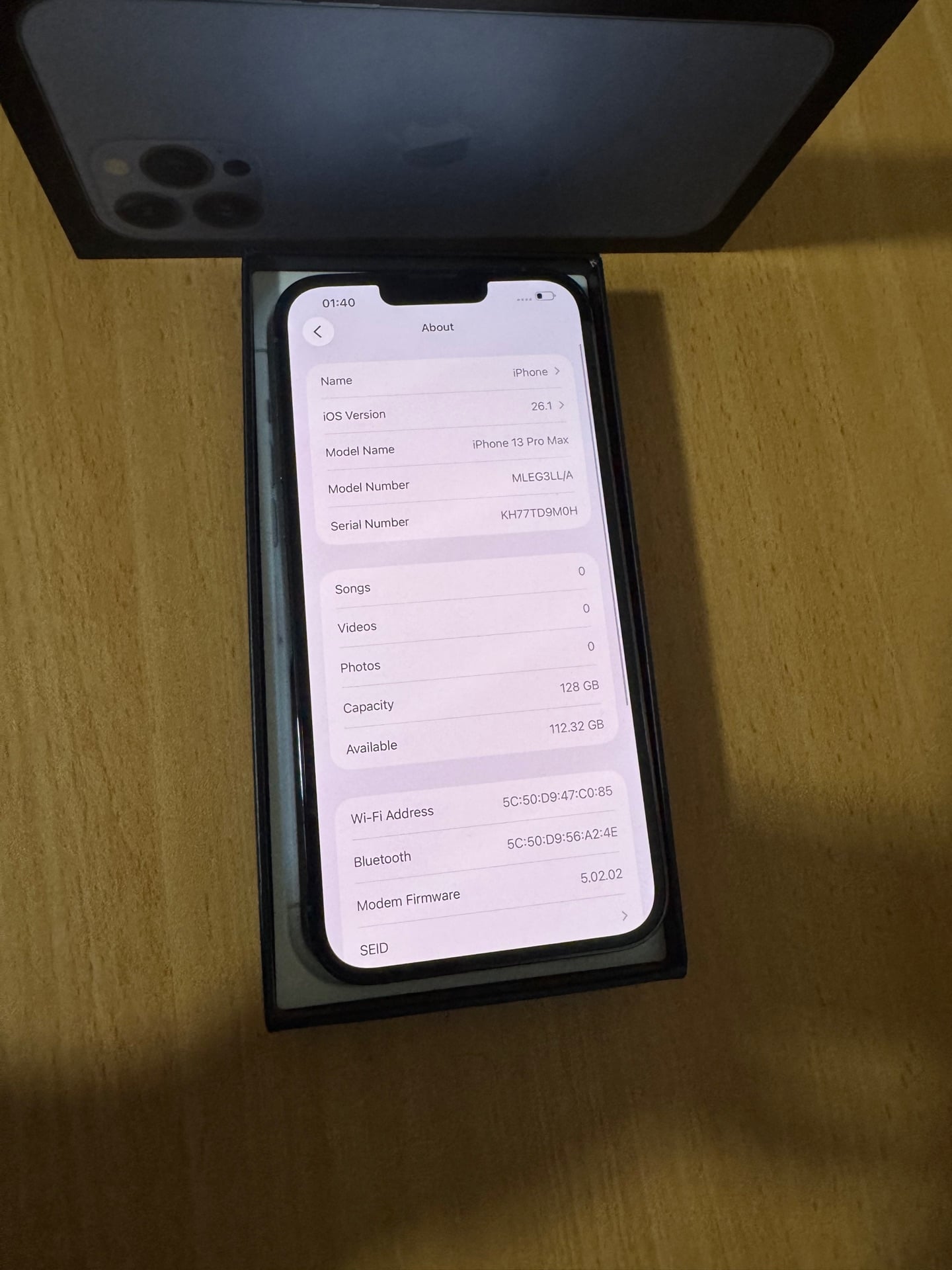 I phone 13 pro max original USA with warranty - Image 1