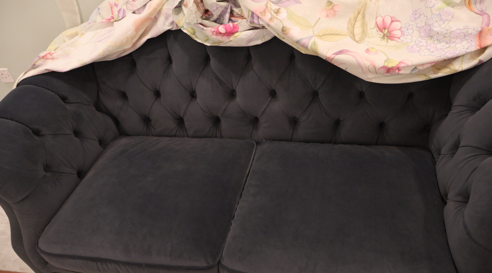 THE ONE velvet blue couches - Image 4