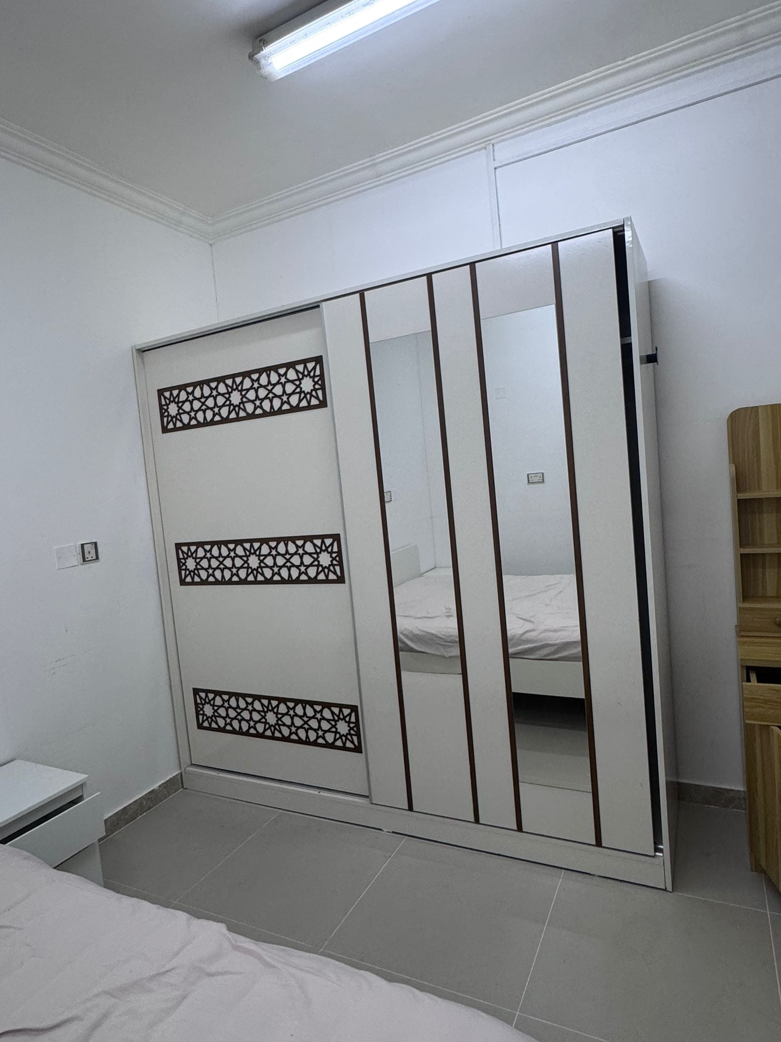 Home Centre Sliding Wardrobe with Mirror – Good Condition - Image 1