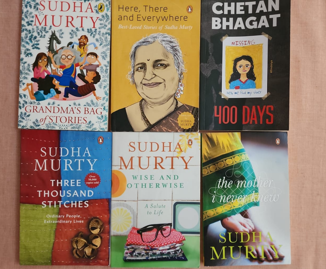 Sudha Murty and Chetan Bhagat Books (PRICE NEGOTIABLE) - Image 1