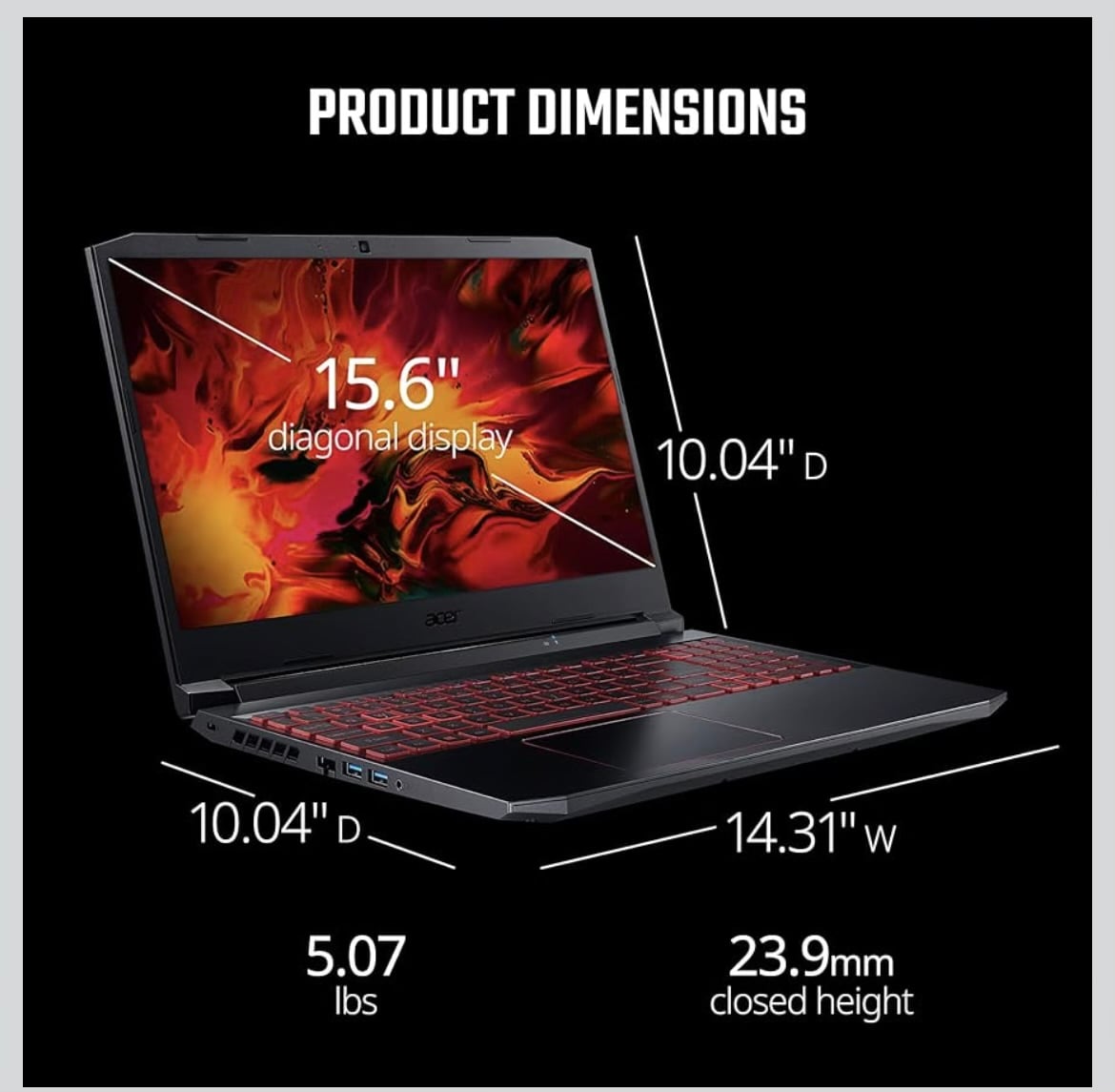 Acer nitro 5 gaming laptop WITH PS5 controler - Image 1