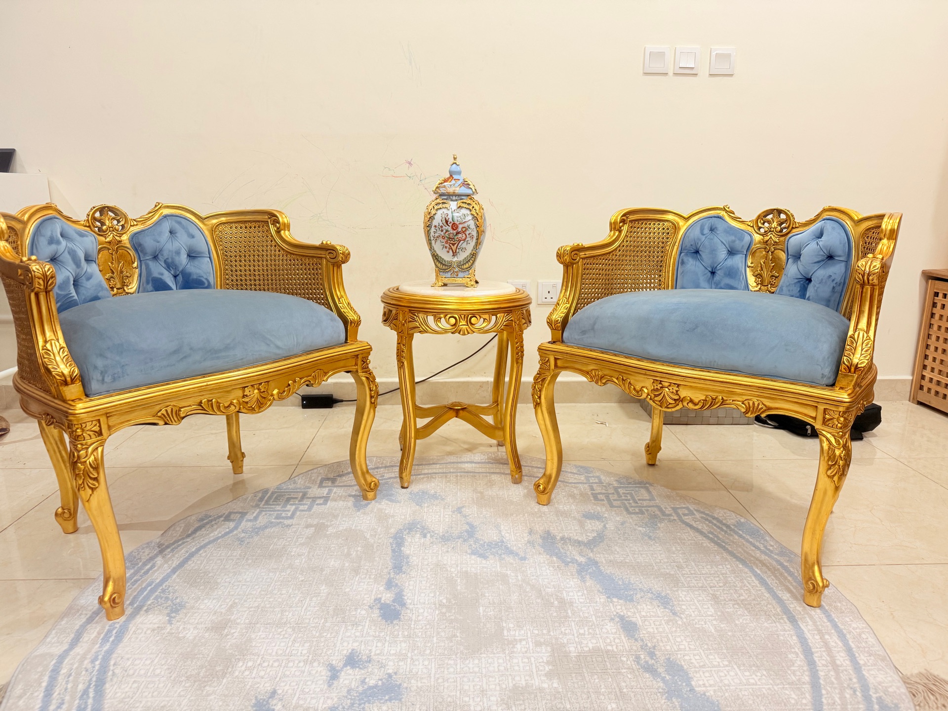 French style armchairs setty - Image 1