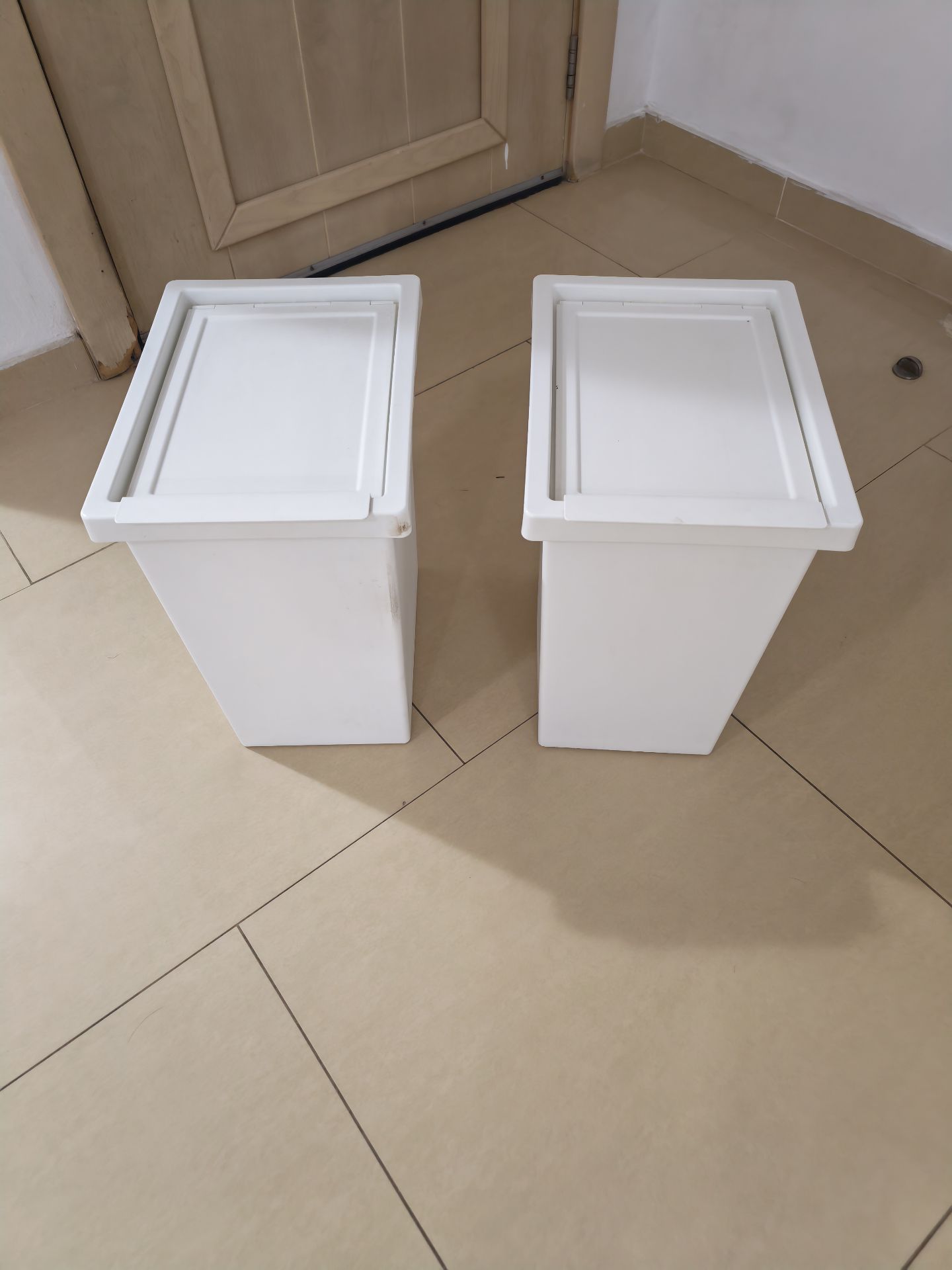 2*IKEA FILUR Bin with Lid – White (Space-Saving) - Image 6