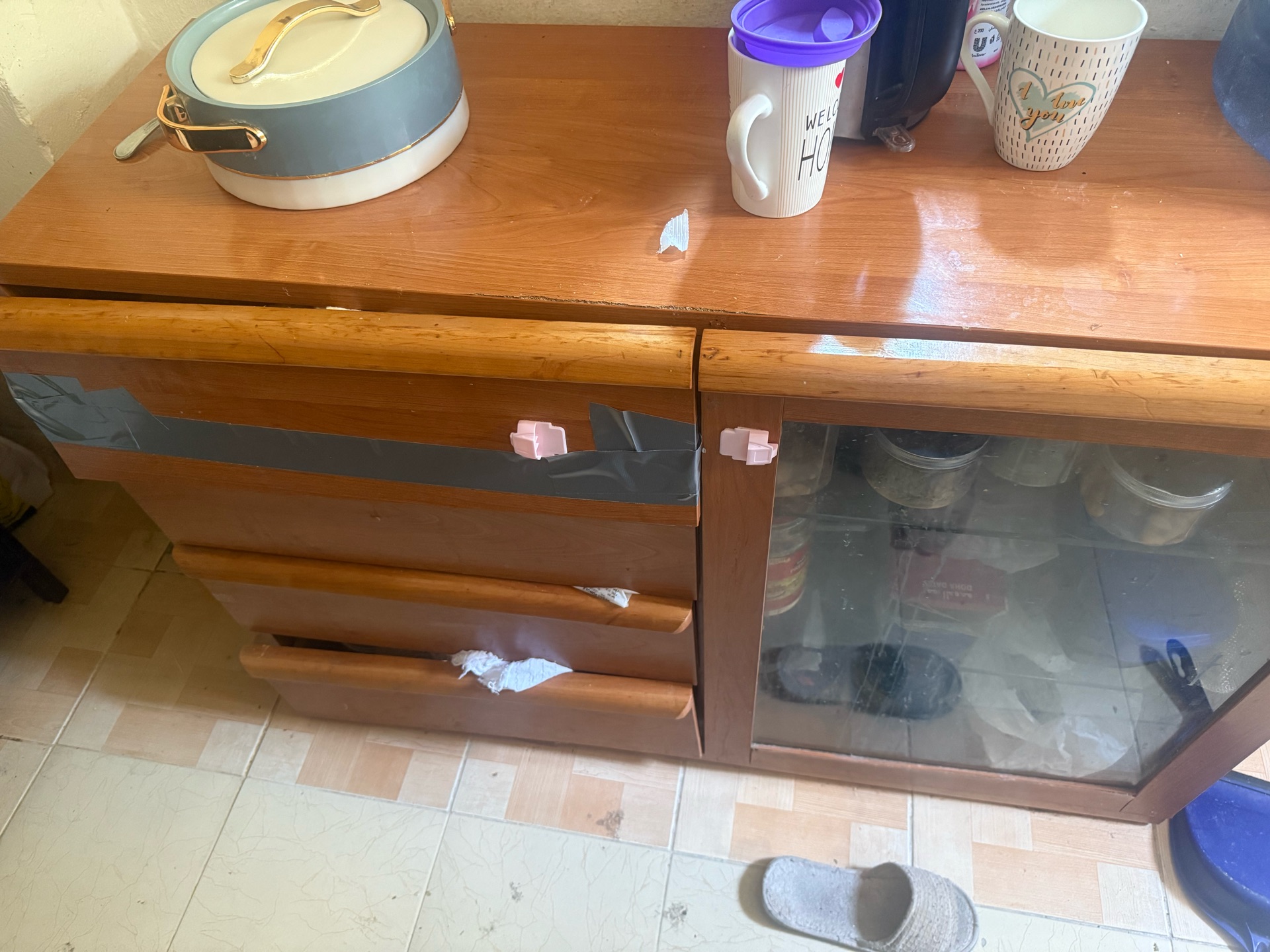 Gas Stove and Kitchen storage  - Image 3