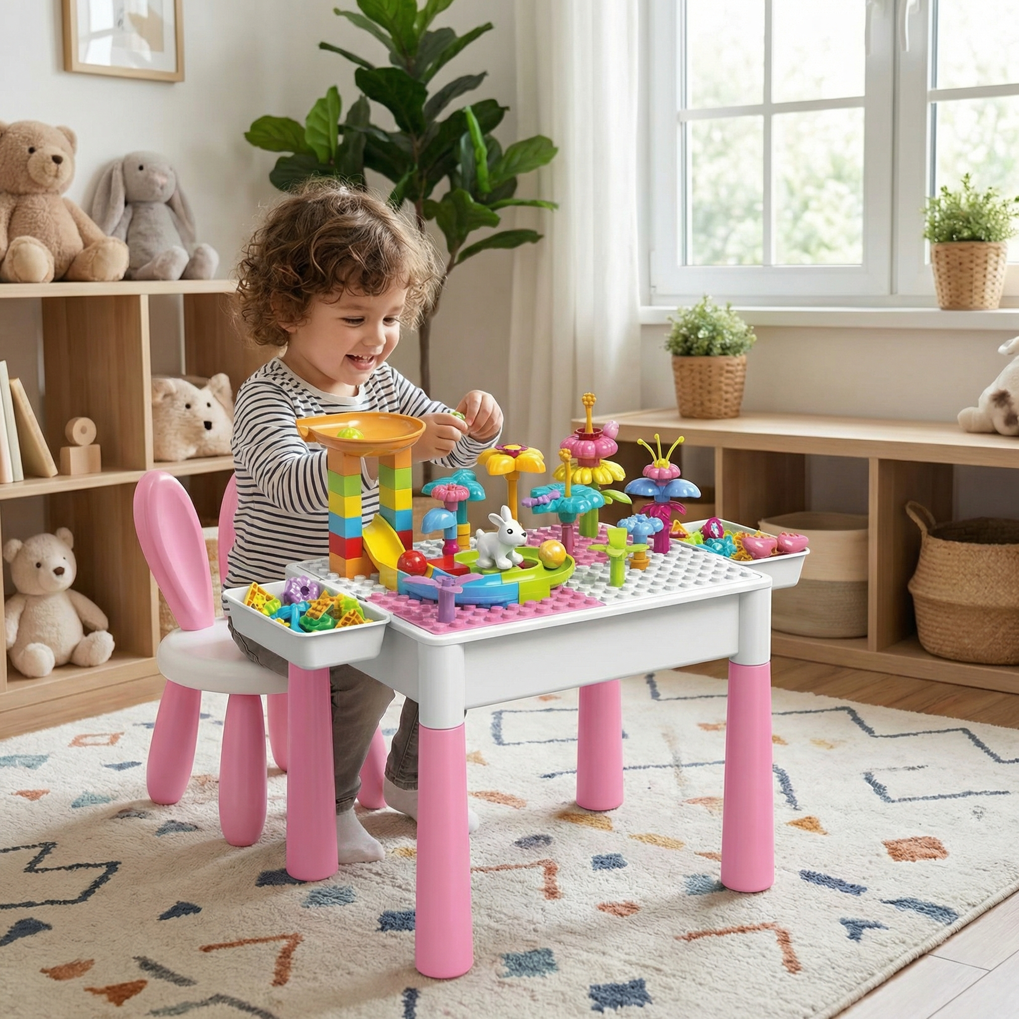 Dreamy Garden Building Block Table Set - Image 3