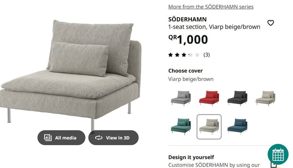 IKEA Söderhamn Modular Sofa – 2 Pieces - Image 8