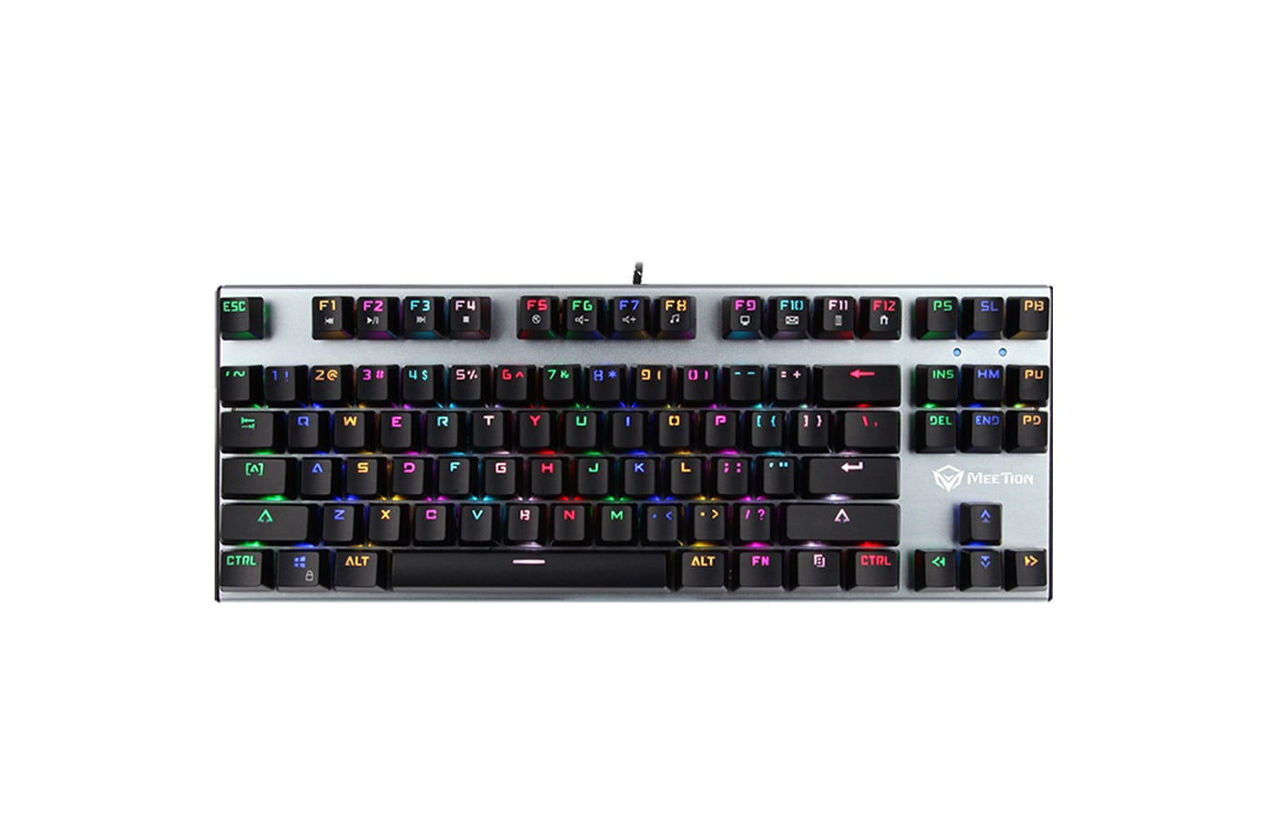 MeeTion MK04 Mechanical English / Arabic Keyboard Blue Switches - Image 1