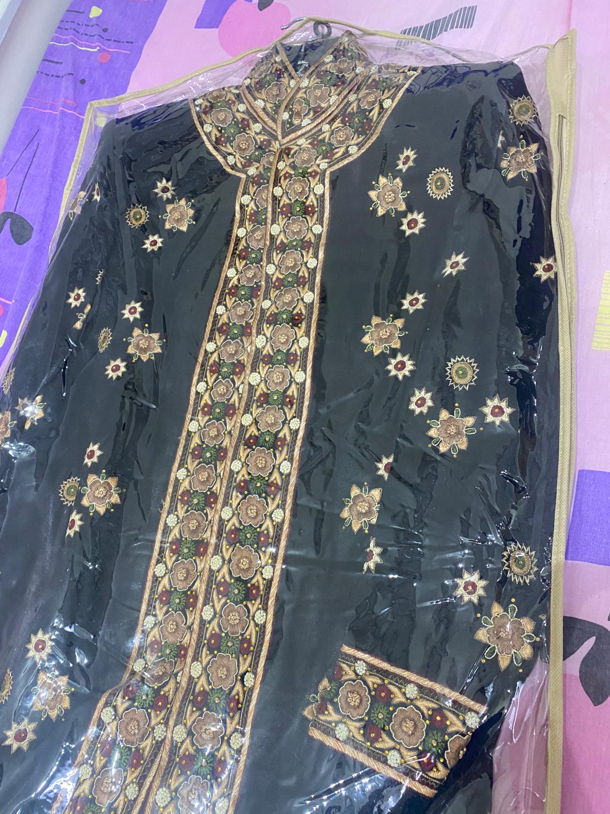 Black Sherwani - Image 1