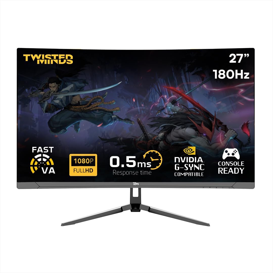 27inch curve FHD 180Hz Twisted Minds Gaming Monitor For Sale - Image 1