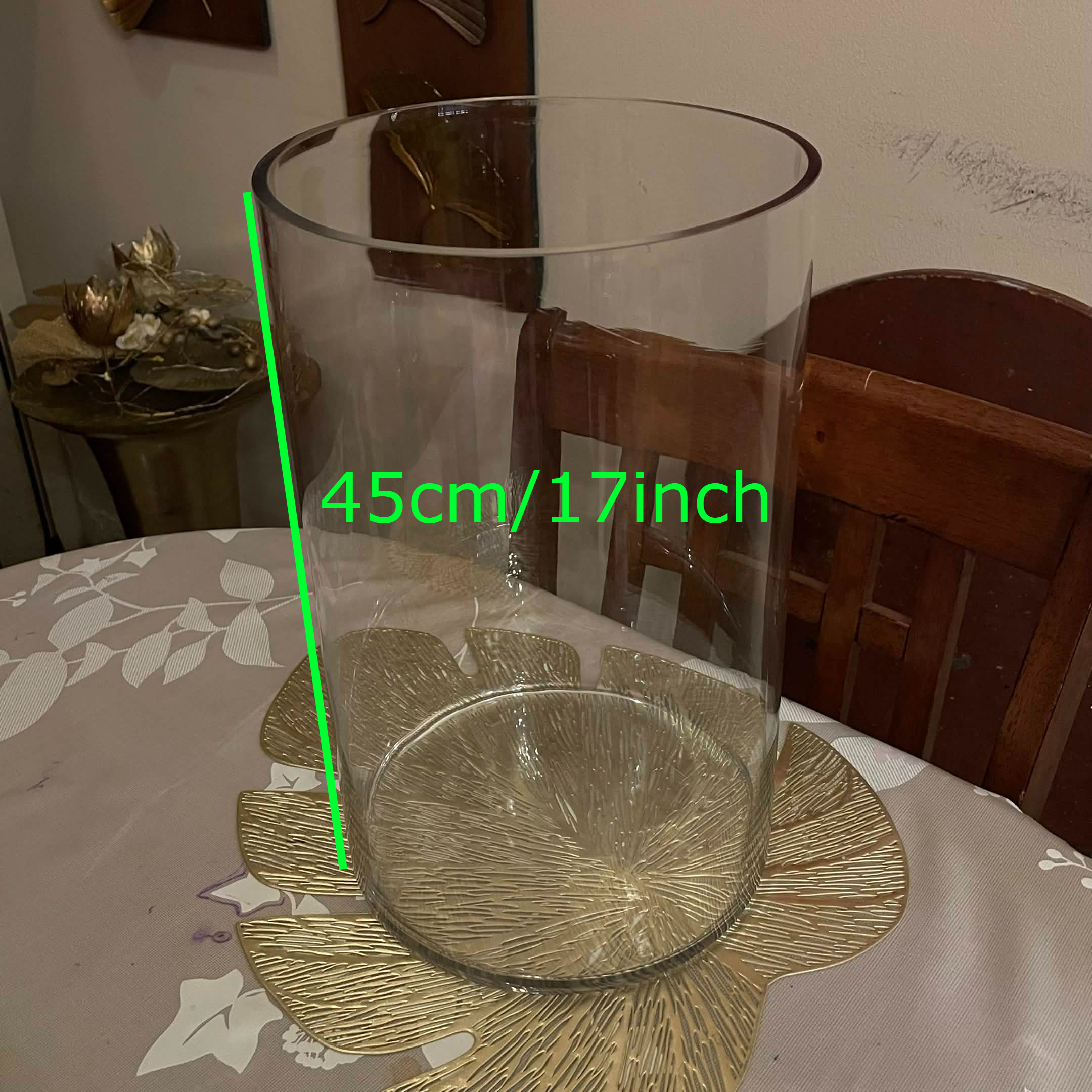 Cylindrical Glass Vase - Image 3