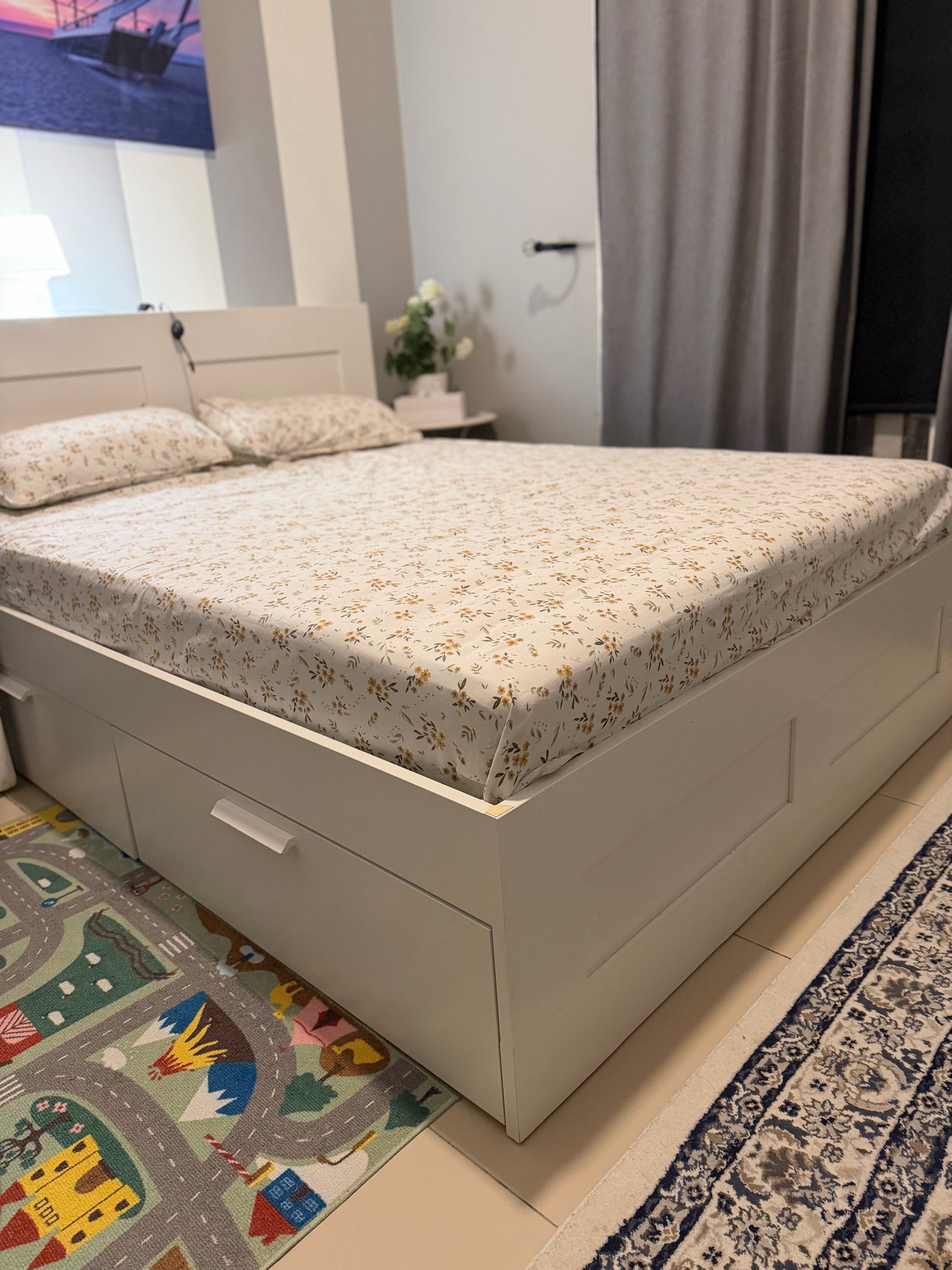 Ikea Brimnes Bed 140x200cm in perfect condition - Image 2