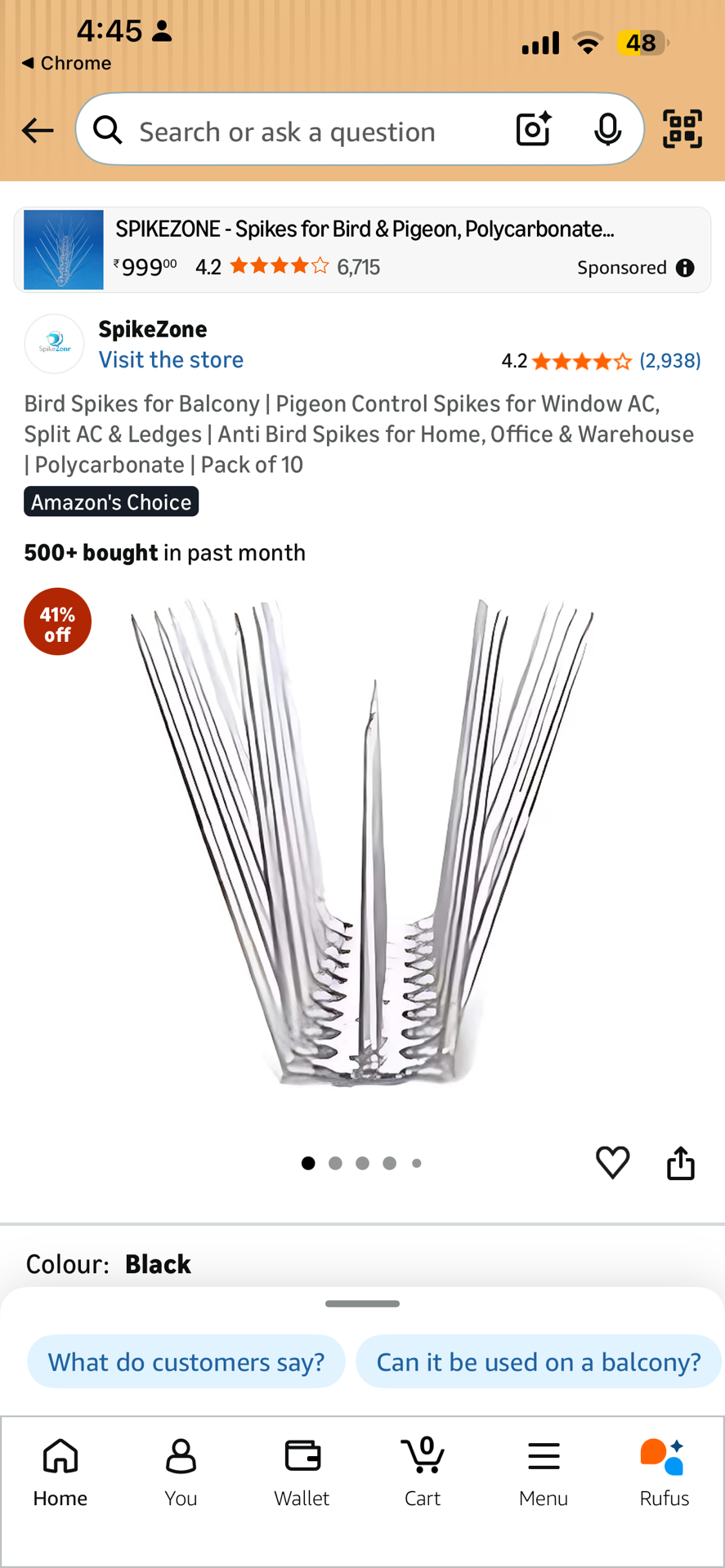 Pigeon spikes also useful for keeping cats away - Image 3