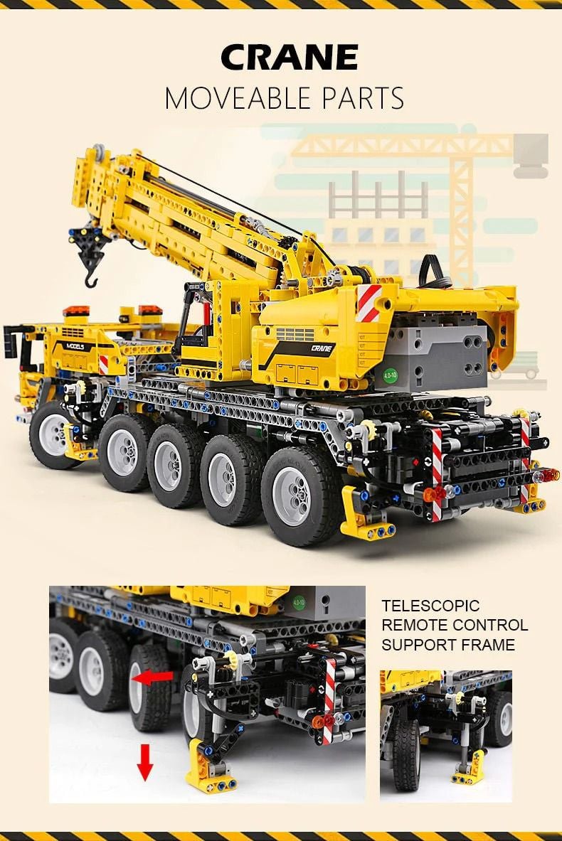 LEGO Type Mobile Crane with 2500+ pcs - Image 3