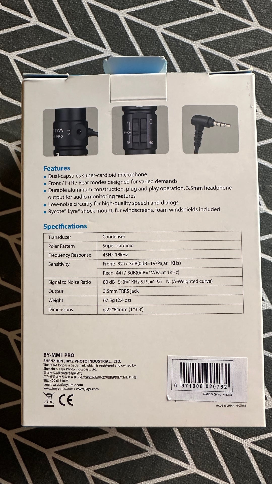 BOYA BY-MM1 PRO Dual capsule condenser microphone - Image 2