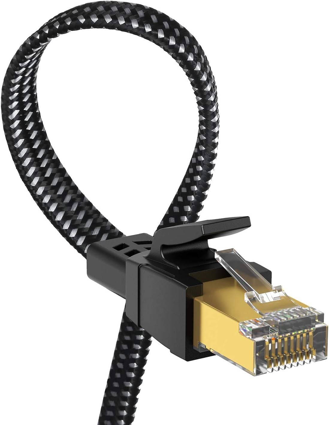 CAT8 Ethernet Cable 75 Meter/246 Feet, Nylon Braided High Speed Heavy Duty - Image 1