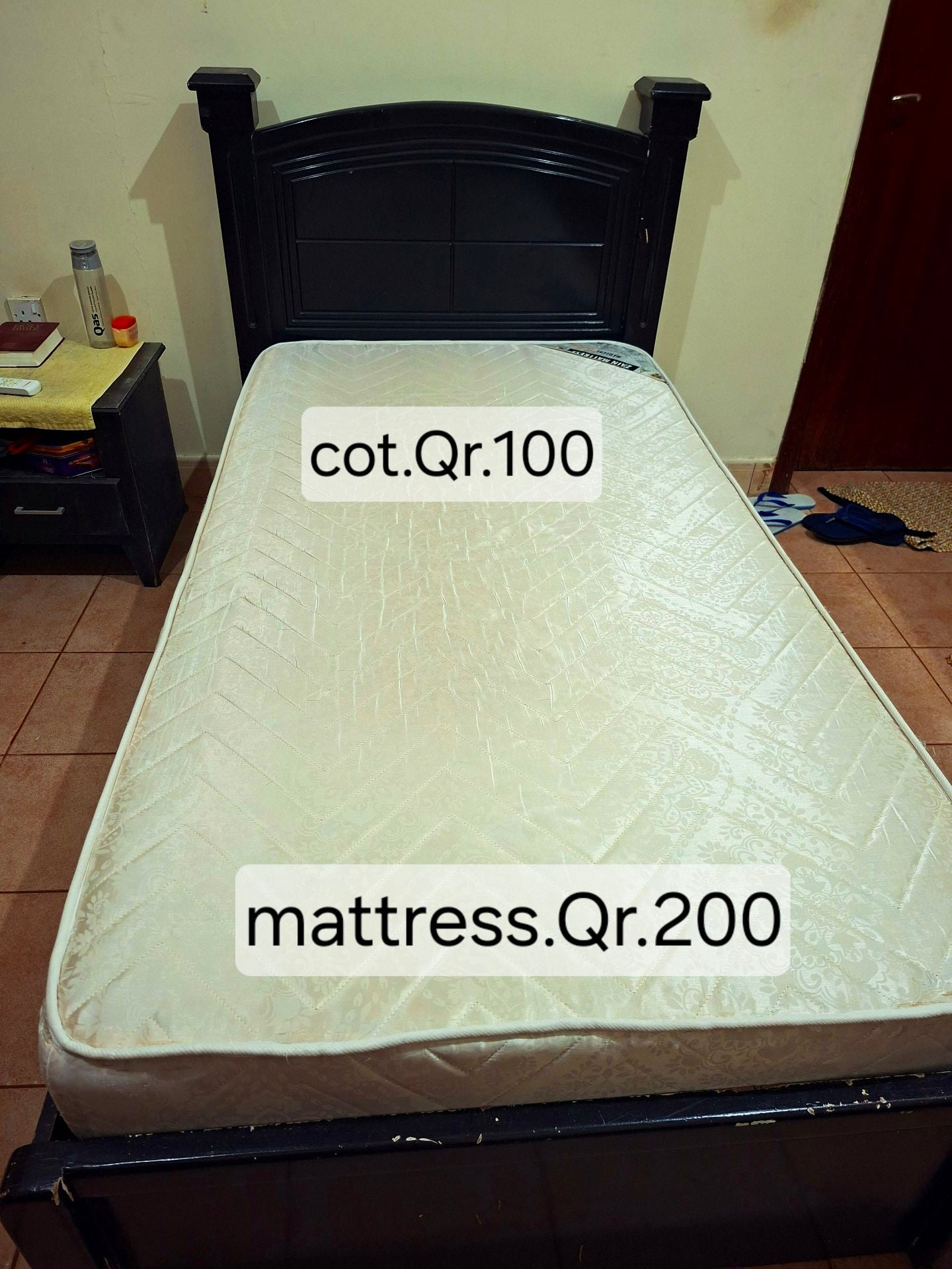 Cot & mattress for sale - Image 4