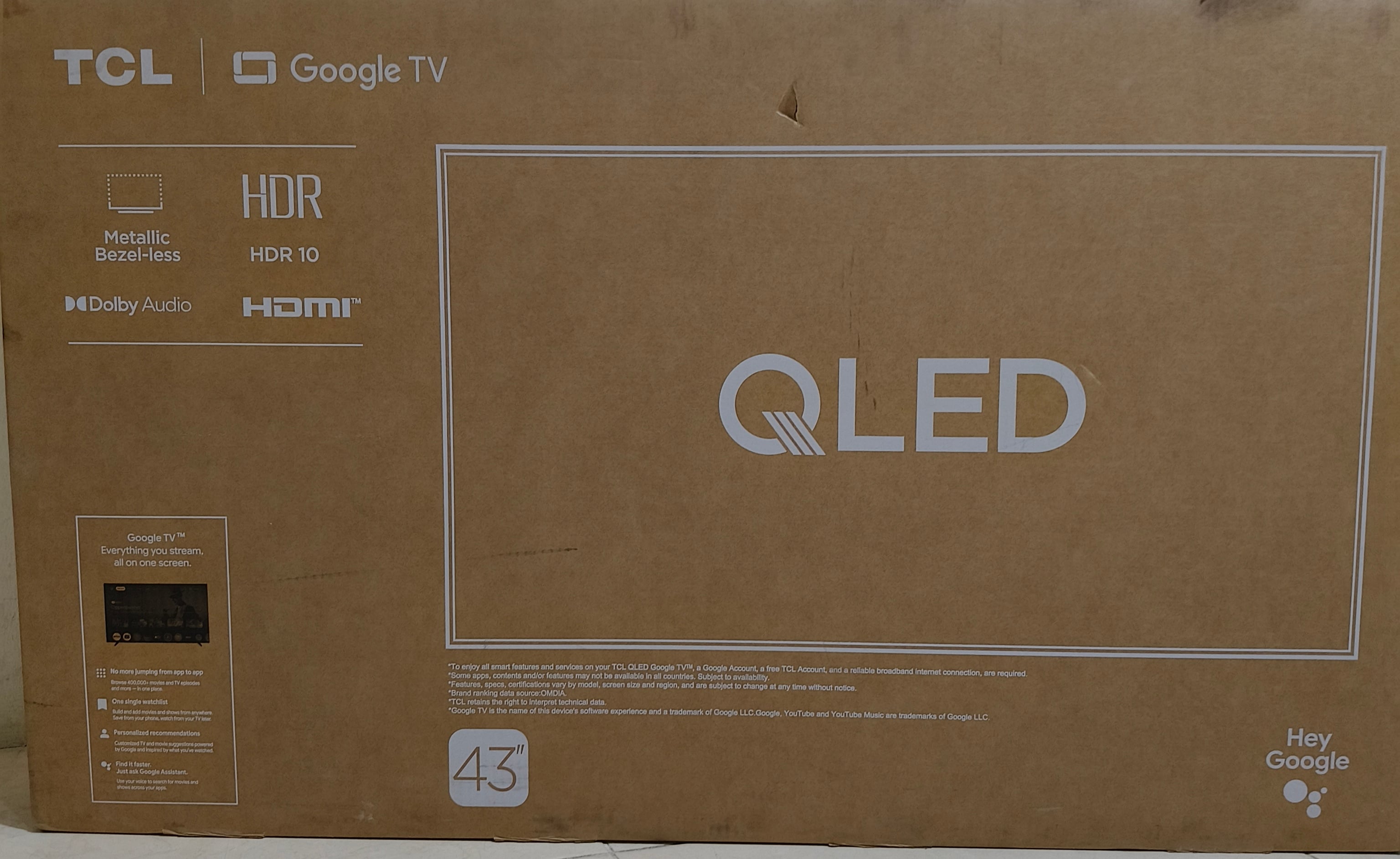 TCL 43" QLED Google TV - Image 1