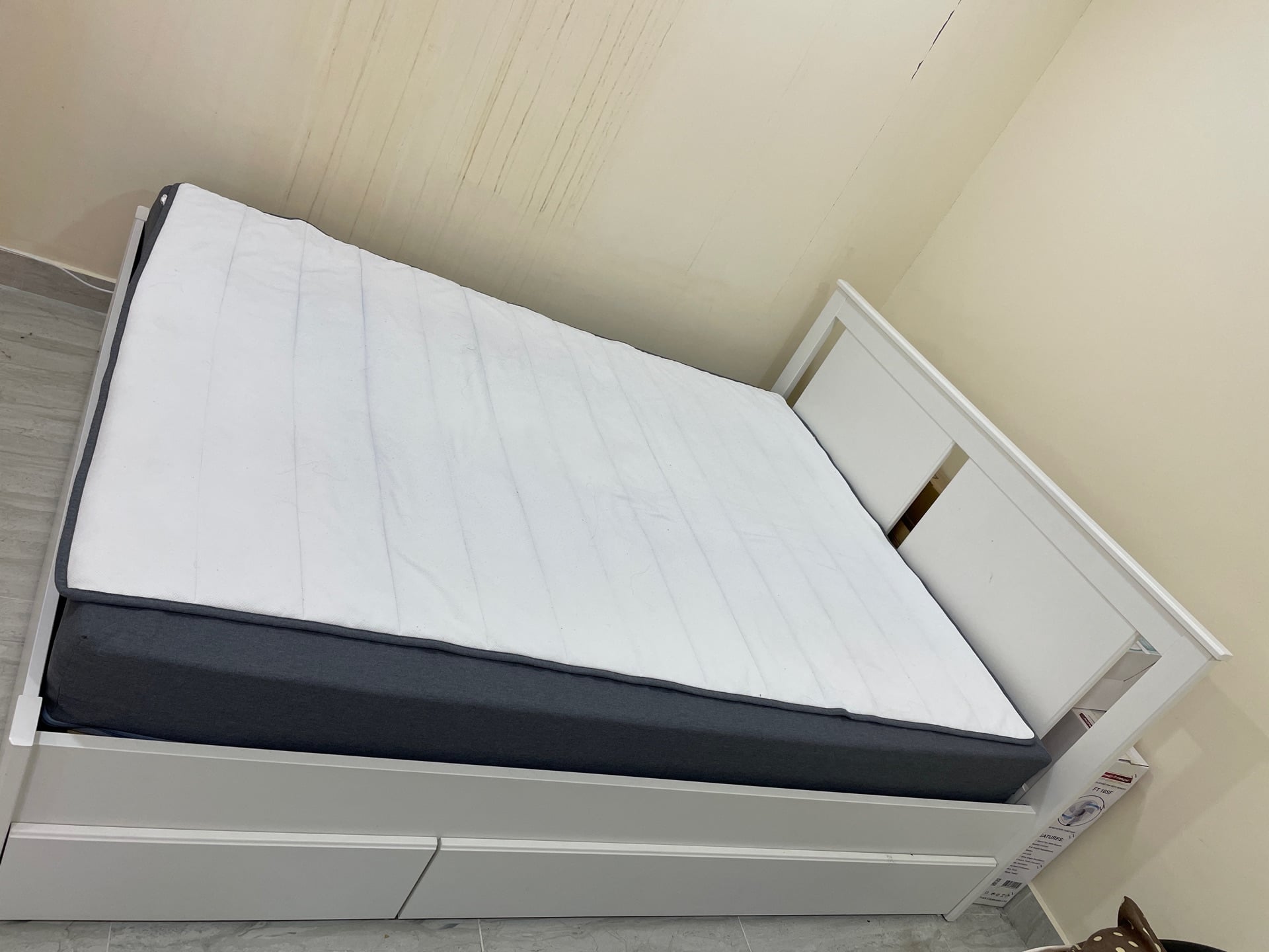 IKEA BED FRAME WITH MATTRESS FOR SALE 700QAR - Image 1