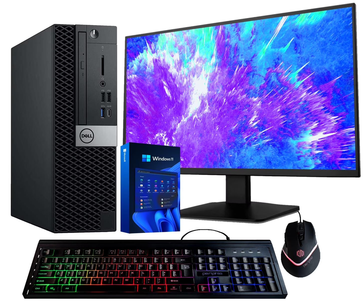 Dell i7 PC full set with 24" monitor Ready for Online work for sale - Image 1
