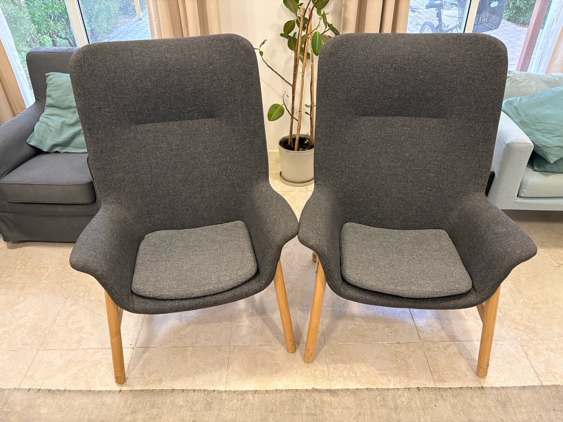 Pair of IKEA armchair - Image 1