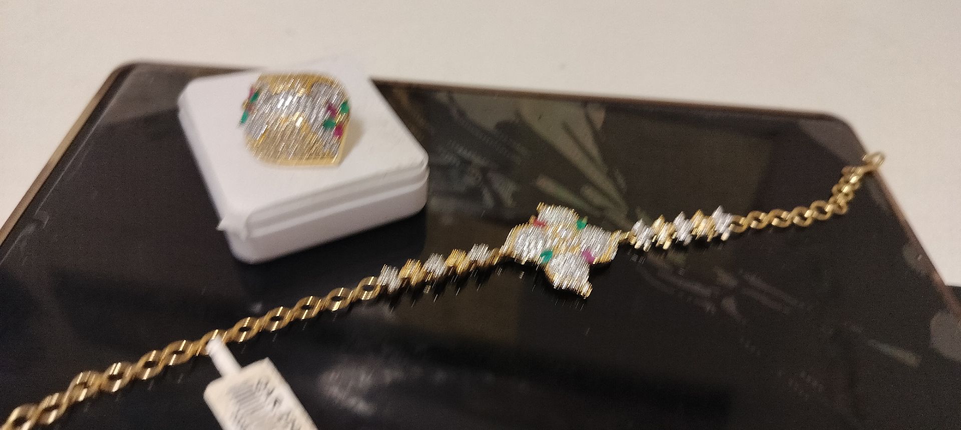 UNUSED NEW RUBY STONE SET  - Image 5