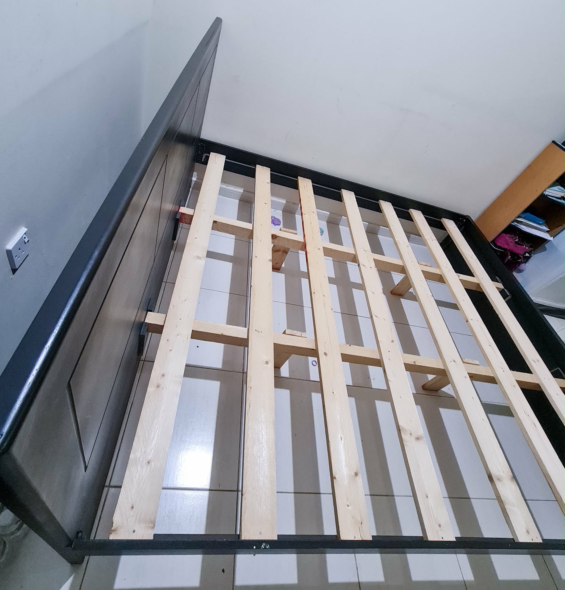 Bed Frame (black) 180cm x 200cm - Image 3