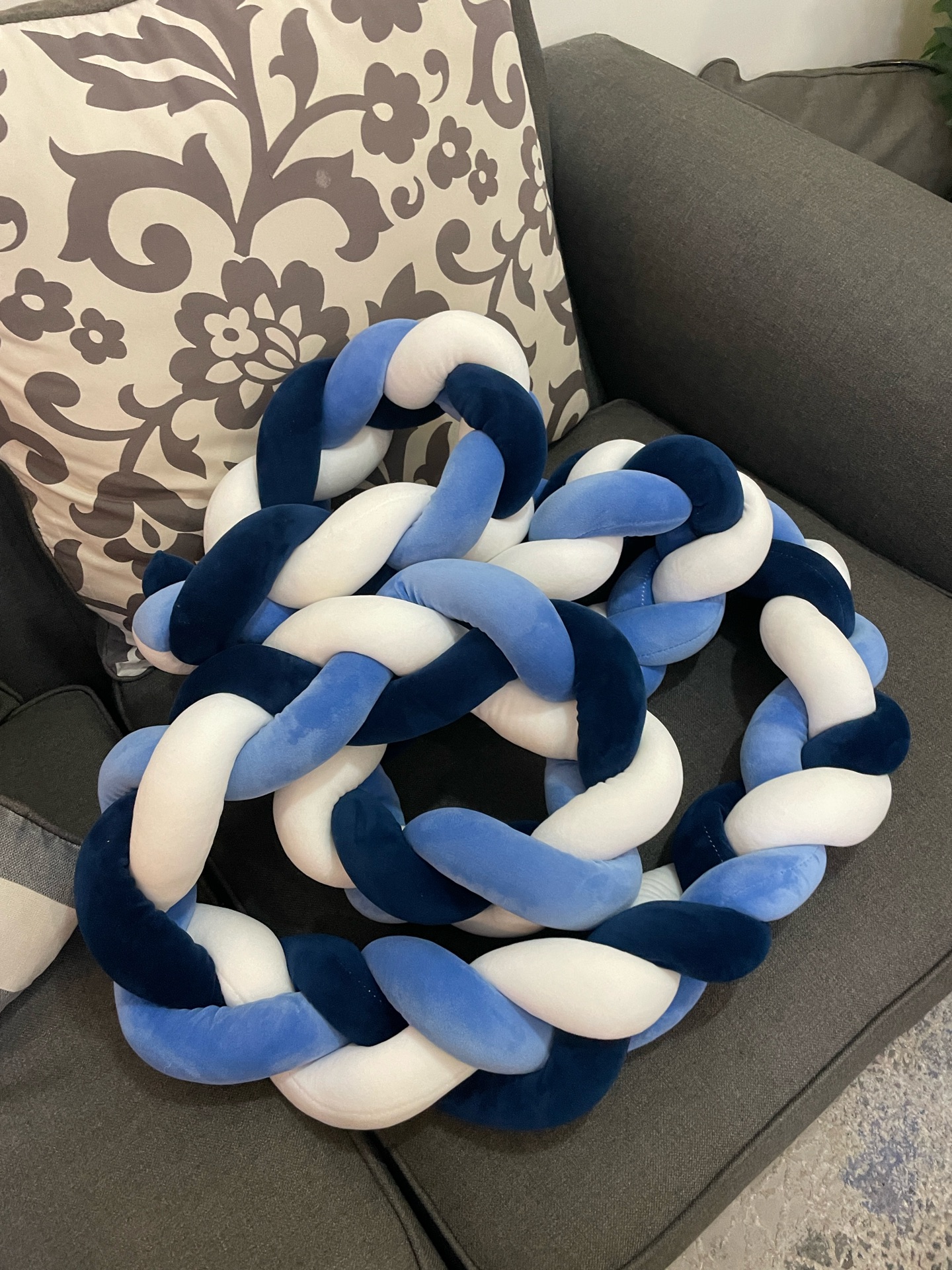Baby bed braided cot bumper - Image 2
