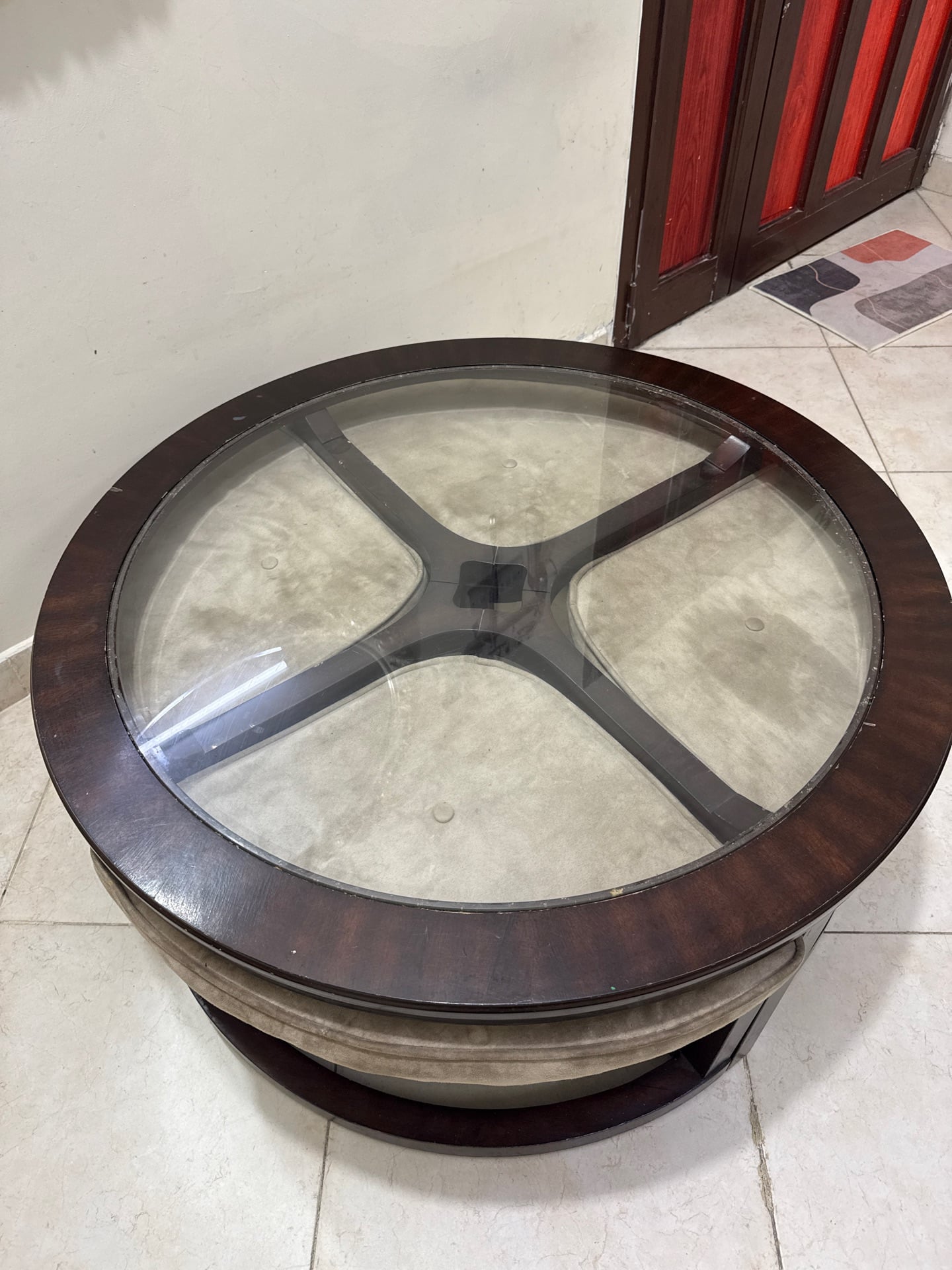 🔥Coffee Table Set with 4 Cushioned Stools / Dining table🔥 - Image 1