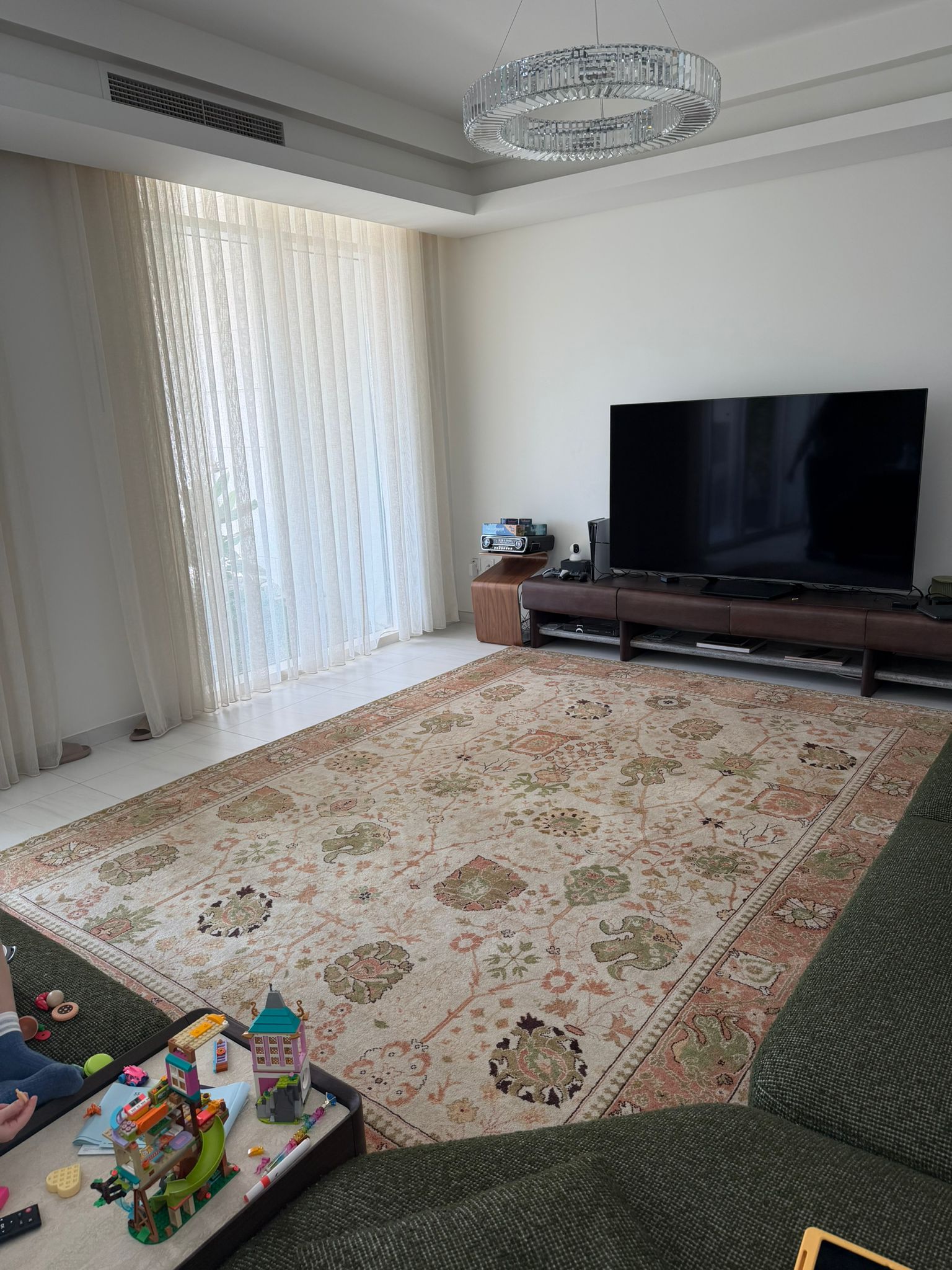New Hand-Knotted Wool Oushak rug - Image 4