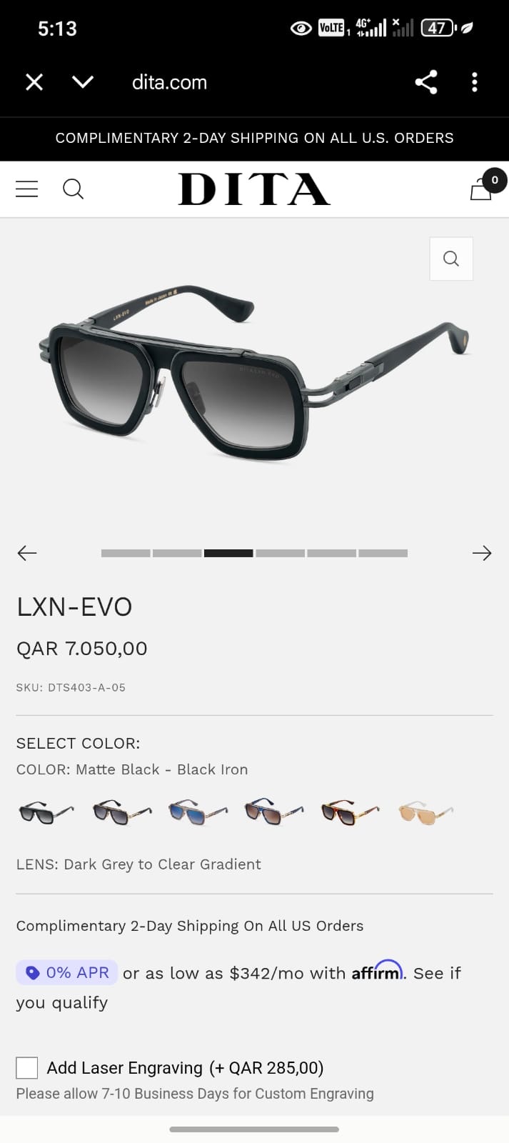 DITA original sunglass - Image 4