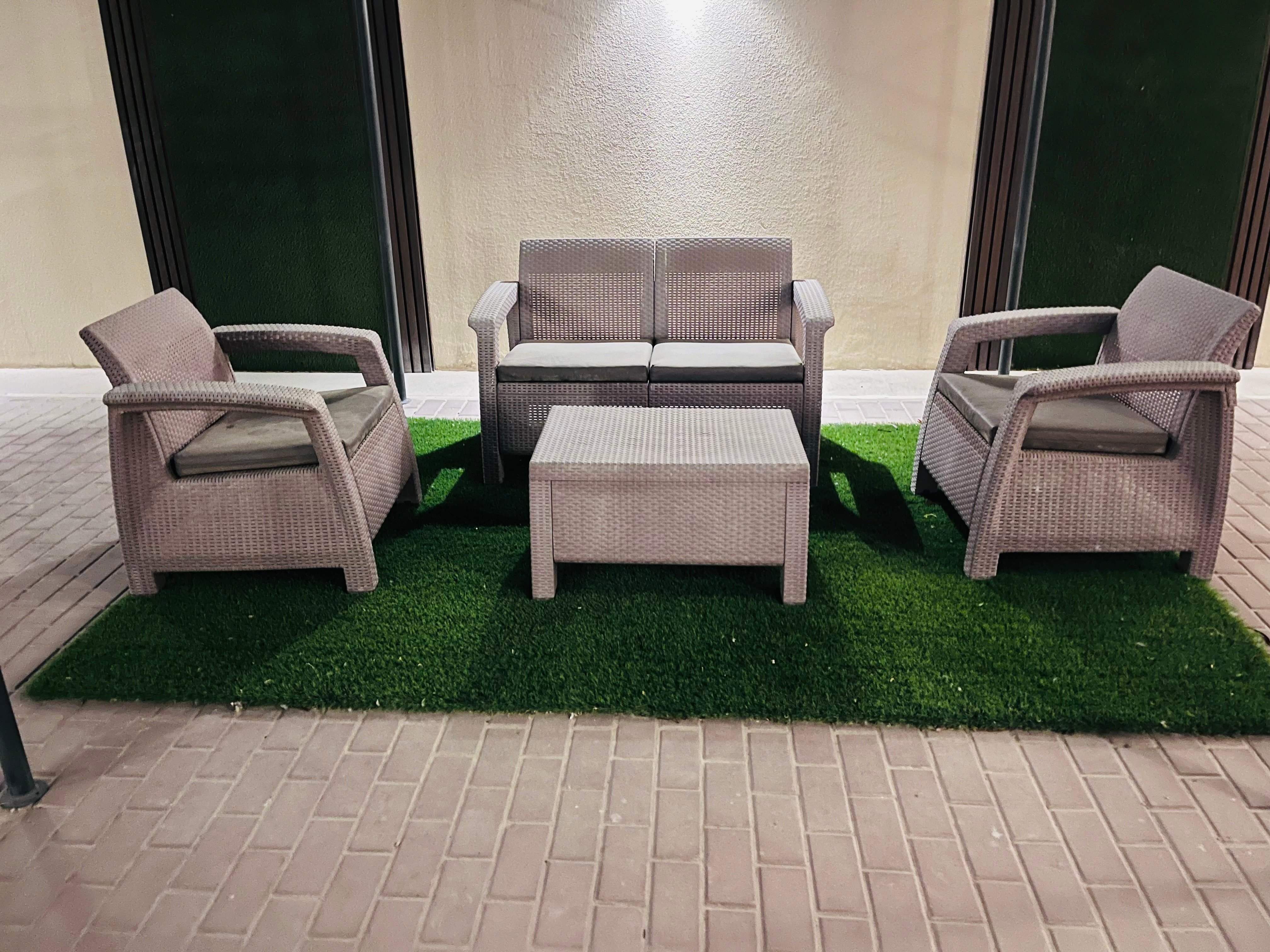 Gazebo frame and outdoor sofa - Image 1