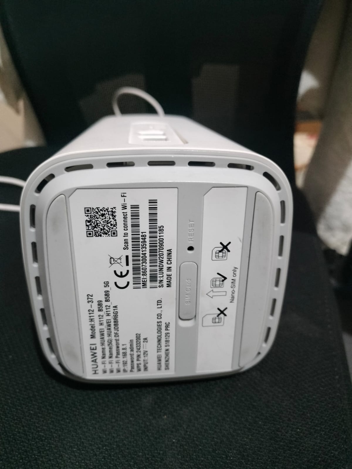 Huawei H112-372 5G CPE Router – Unlocked | Excellent Condition | - Image 3