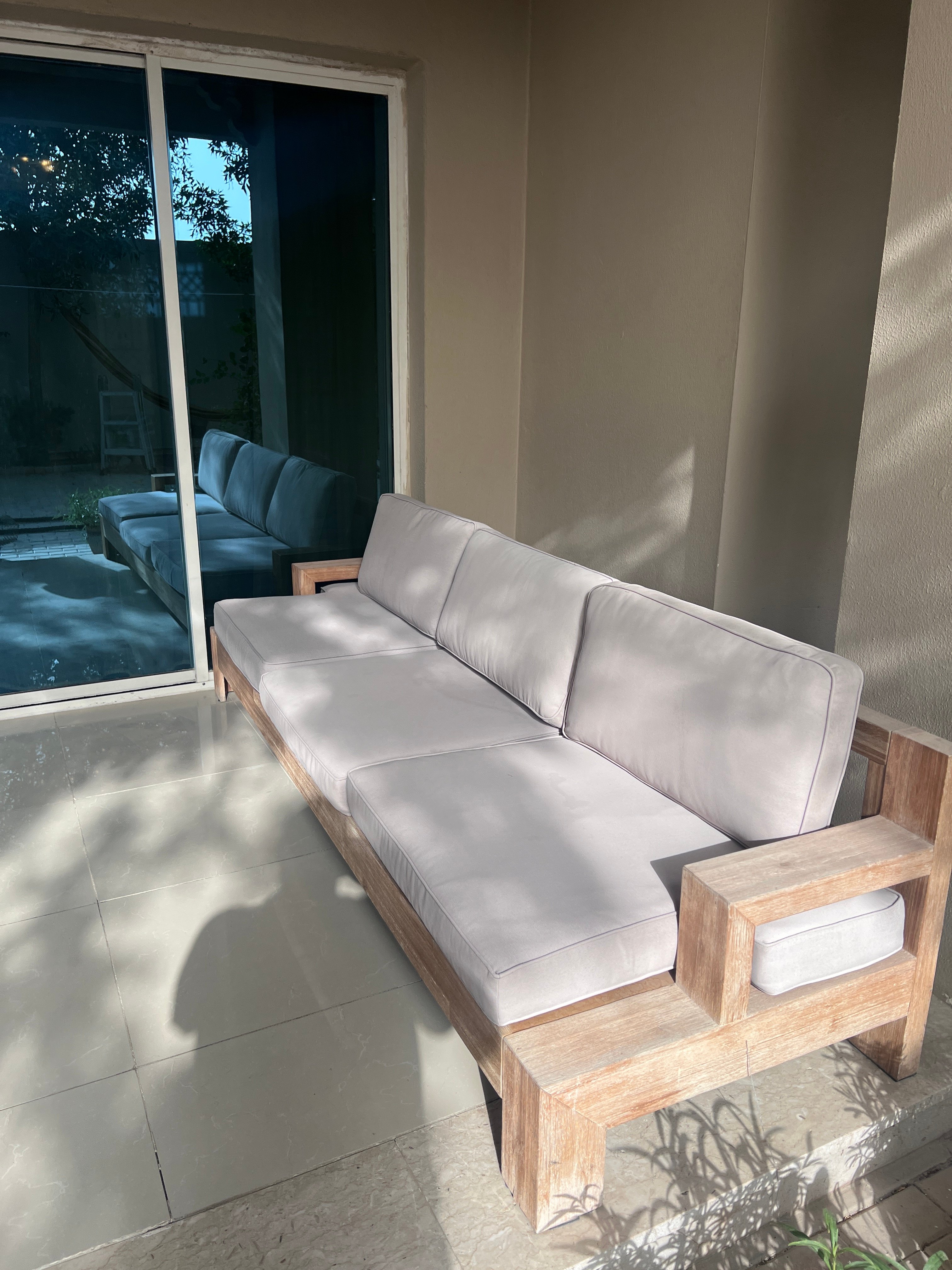 Pair of 3 seater outdoor chairs - Image 4