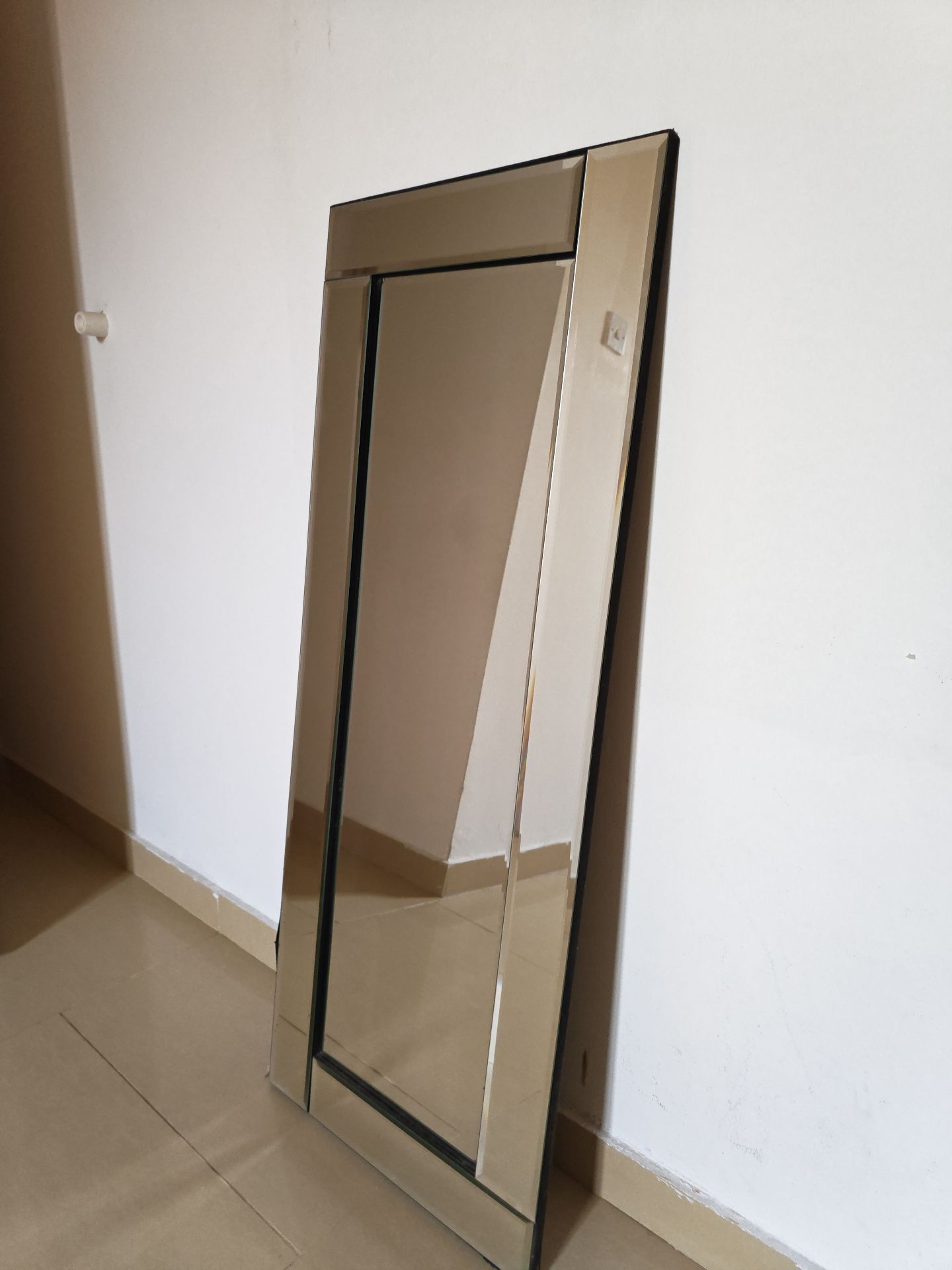 Modern Venetian Bevelled Full-Length Floor Mirror - Image 4